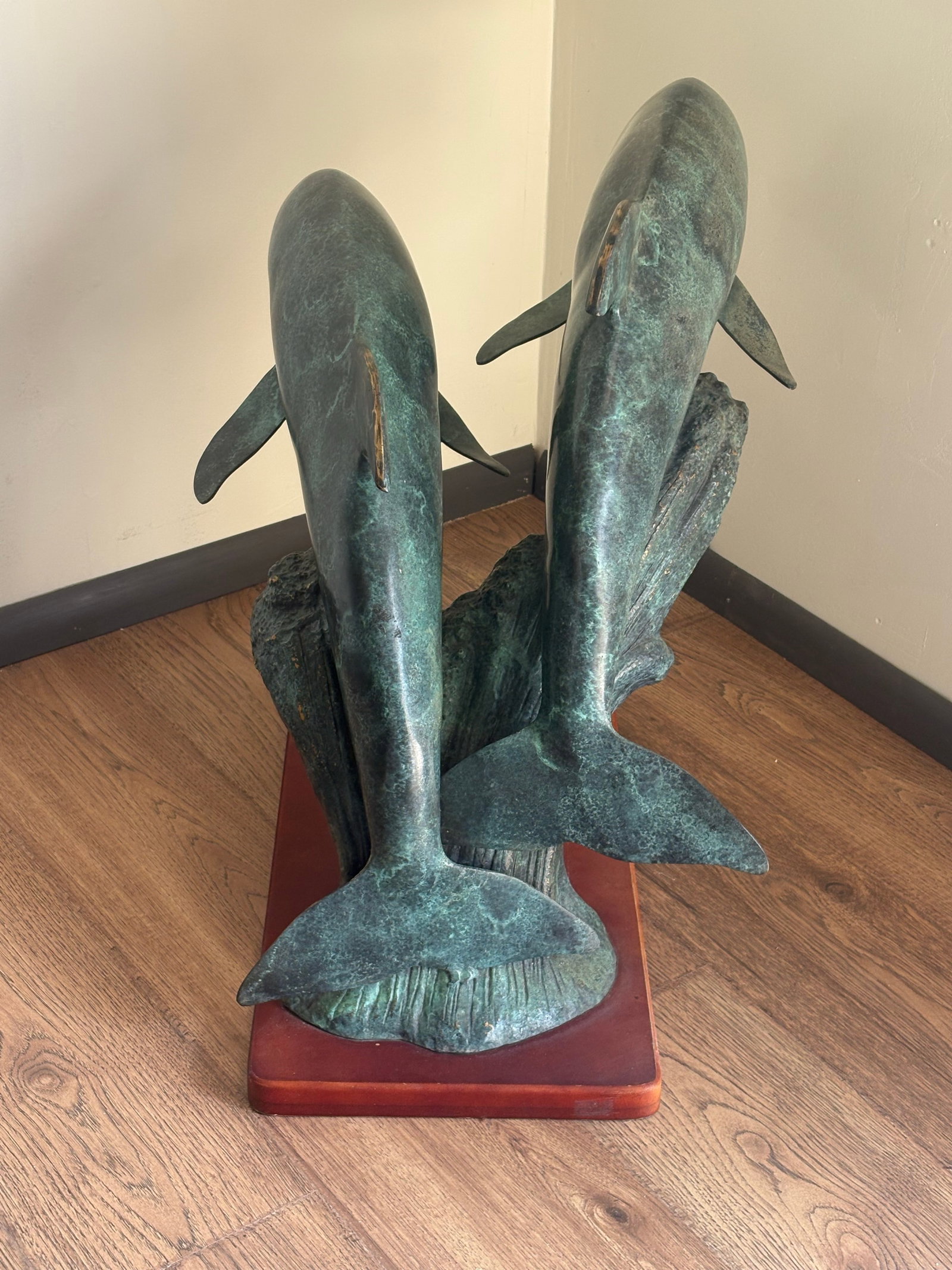 Vintage Bronze Dolphins, "Sea Prancer" - 3