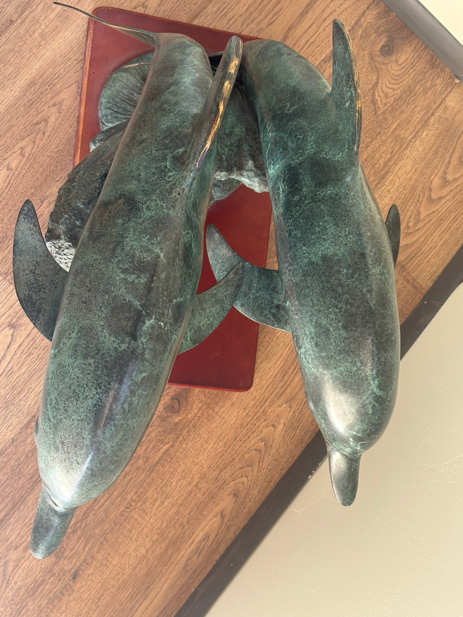 Vintage Bronze Dolphins, "Sea Prancer" - 4