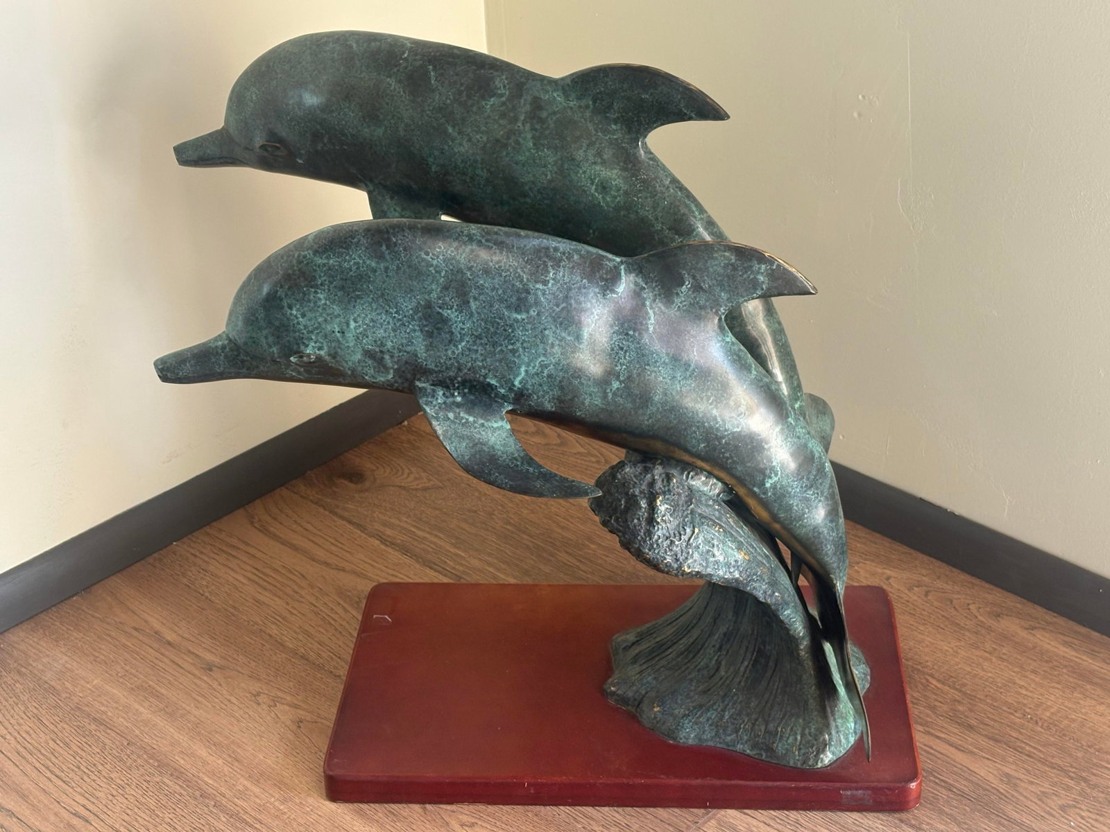 Vintage Bronze Dolphins, "Sea Prancer" - 5