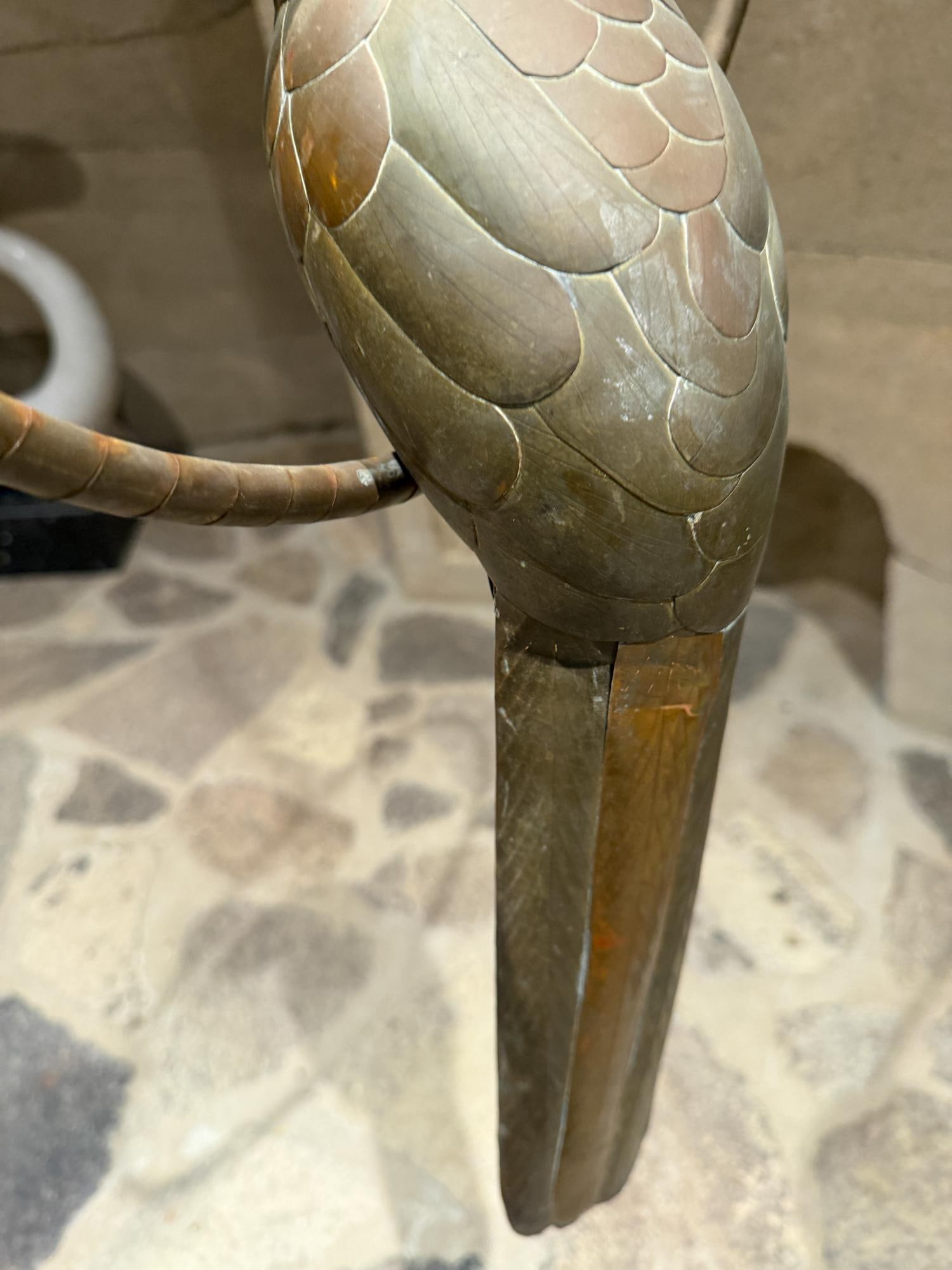 Sergio Bustamante Hanging Parrot Sculpture Arts Craft Mid-Century Modern - 5