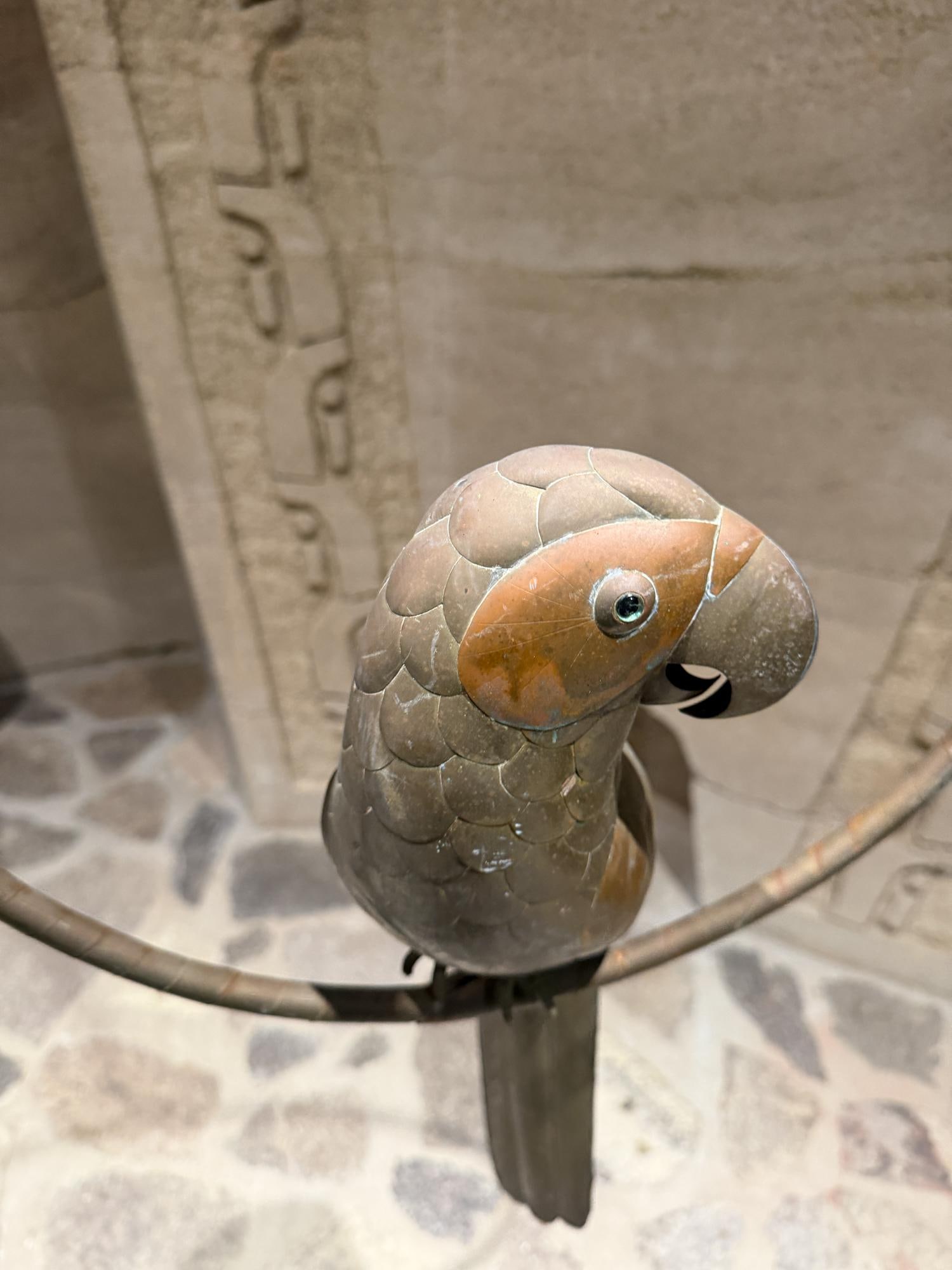 Sergio Bustamante Hanging Parrot Sculpture Arts Craft Mid-Century Modern - 8