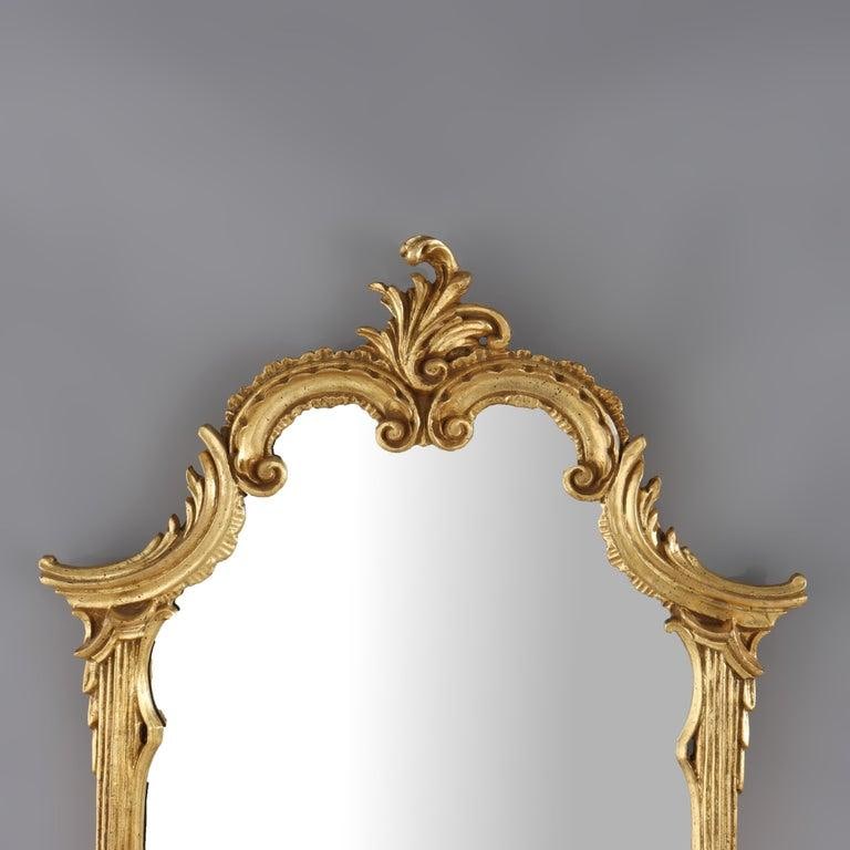 LaBarge French Louis XVI Style Gilt Composite Wall Mirror Signed 20thC - 2