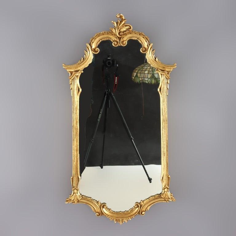 LaBarge French Louis XVI Style Gilt Composite Wall Mirror Signed 20thC - 3