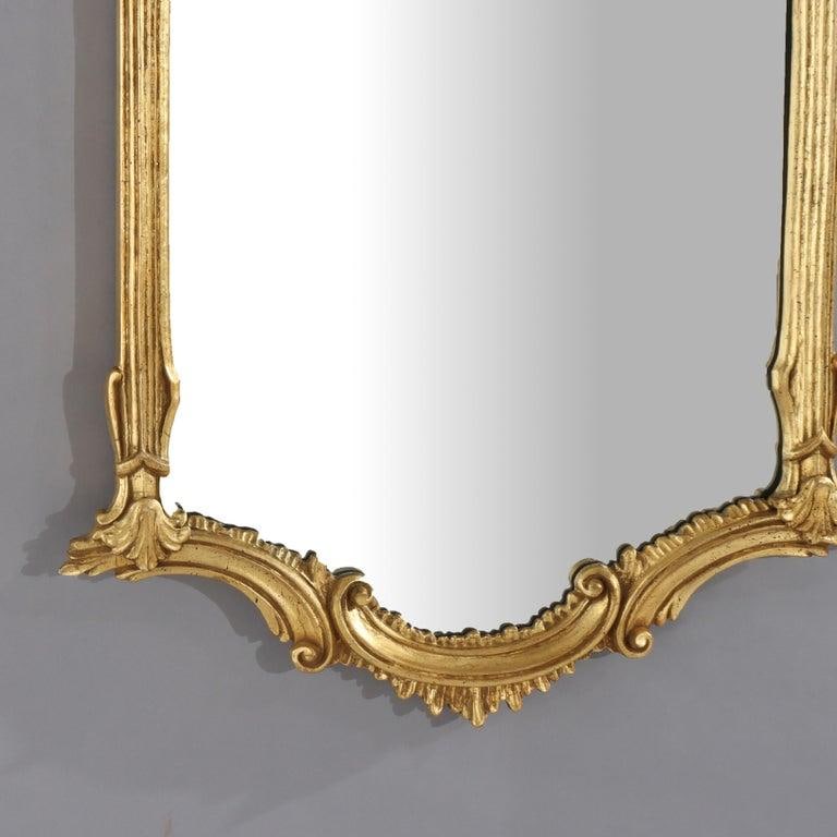LaBarge French Louis XVI Style Gilt Composite Wall Mirror Signed 20thC - 4