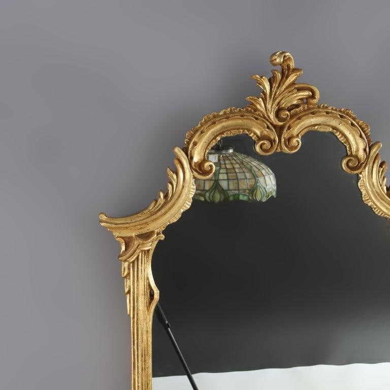 LaBarge French Louis XVI Style Gilt Composite Wall Mirror Signed 20thC - 5