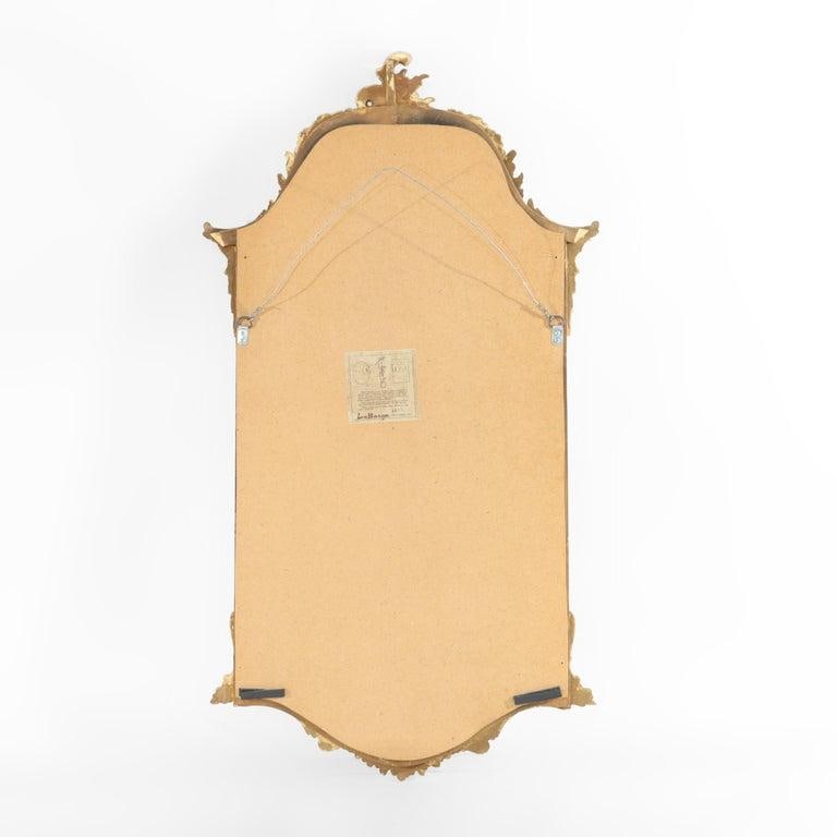 LaBarge French Louis XVI Style Gilt Composite Wall Mirror Signed 20thC - 9