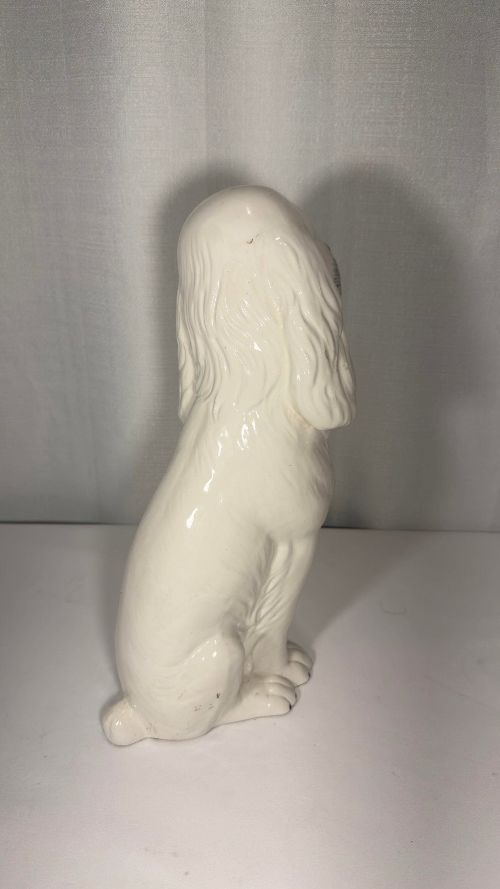 1970s Hollywood Regency Italian Life-Size Ceramic Cocker Spaniel Statue - Dorothy Draper Style - 10