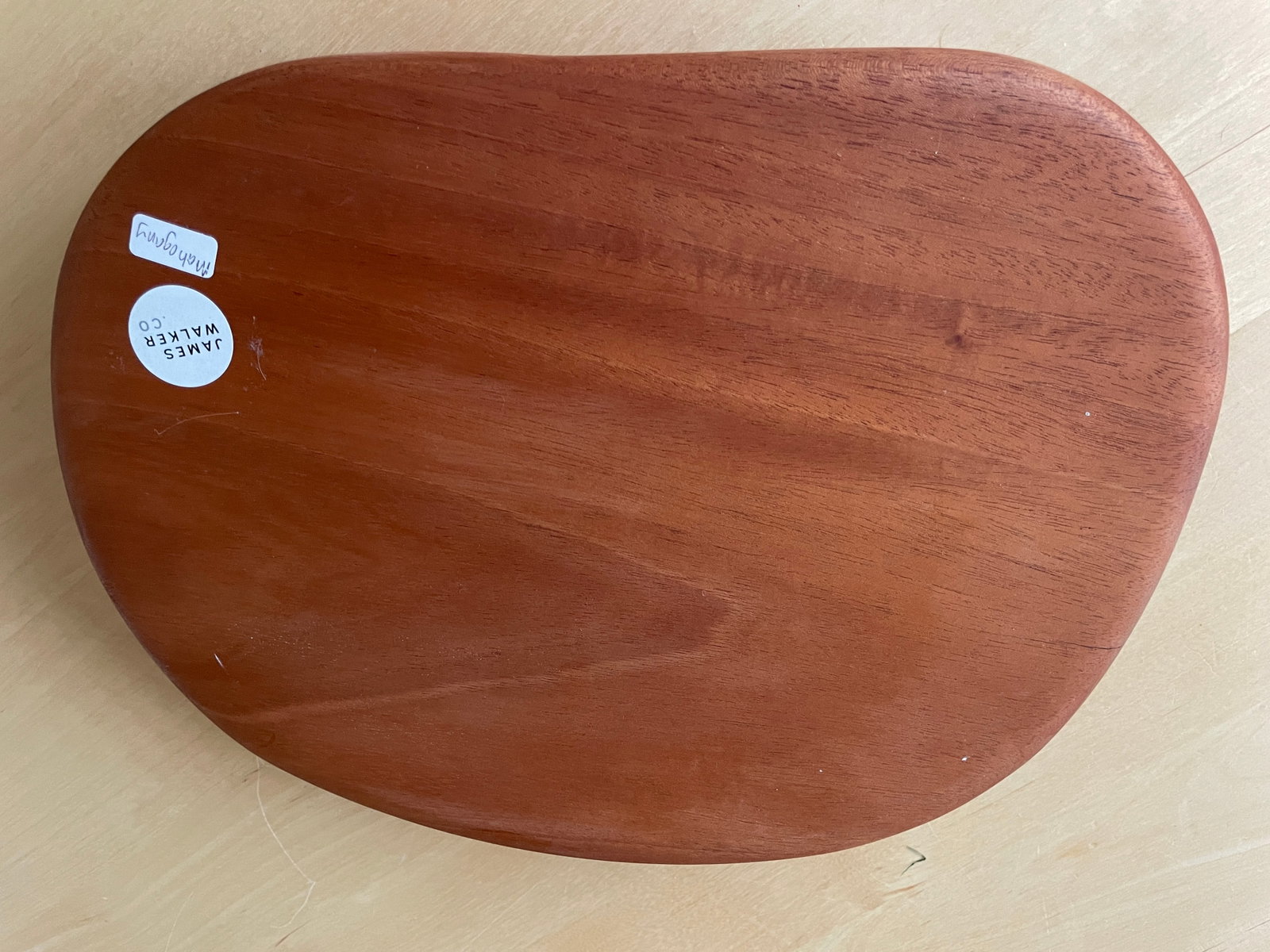 Solid Mahogany Organic Form Charcuterie Platter - 3