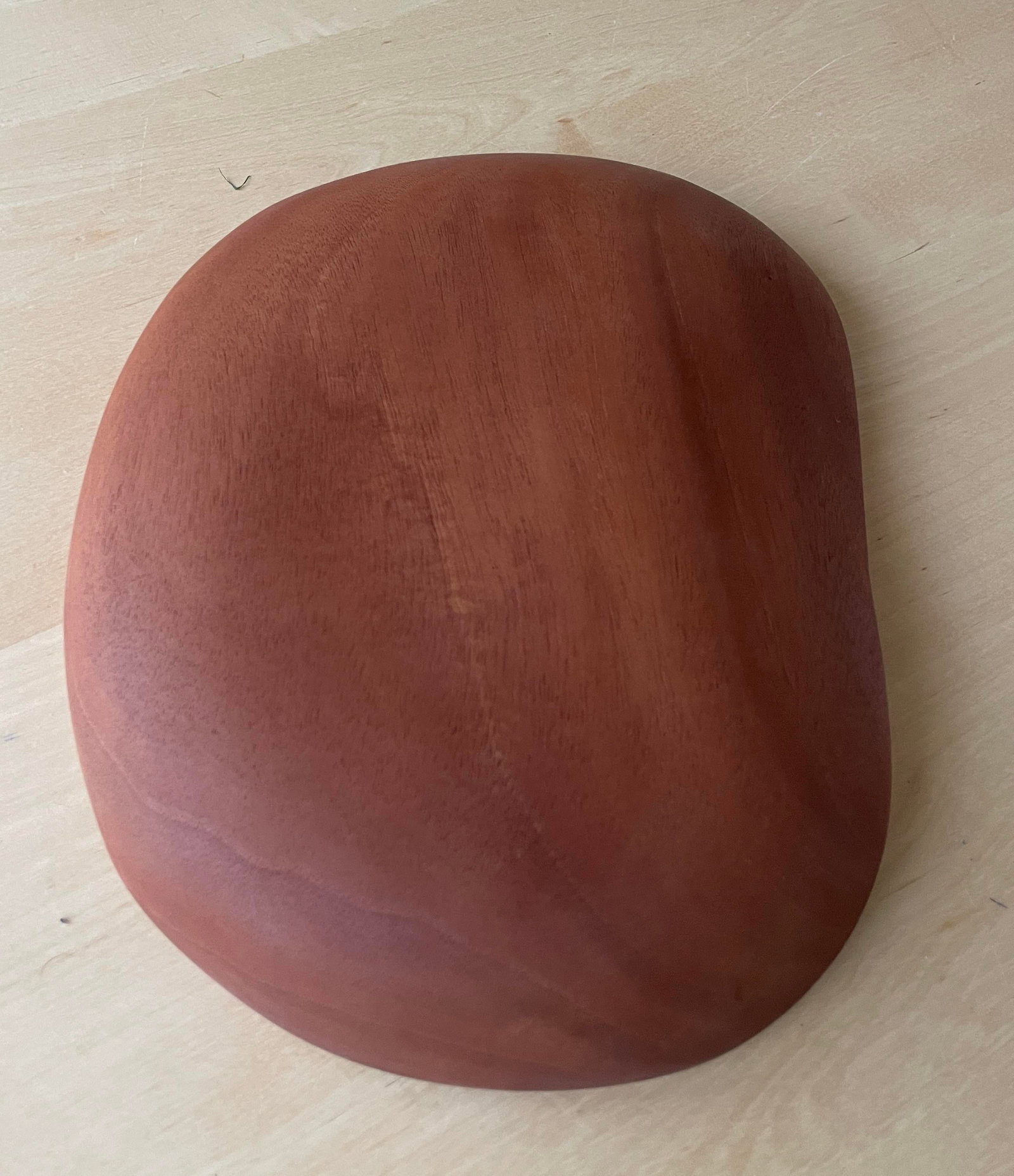 Solid Mahogany Organic Form Charcuterie Platter - 7