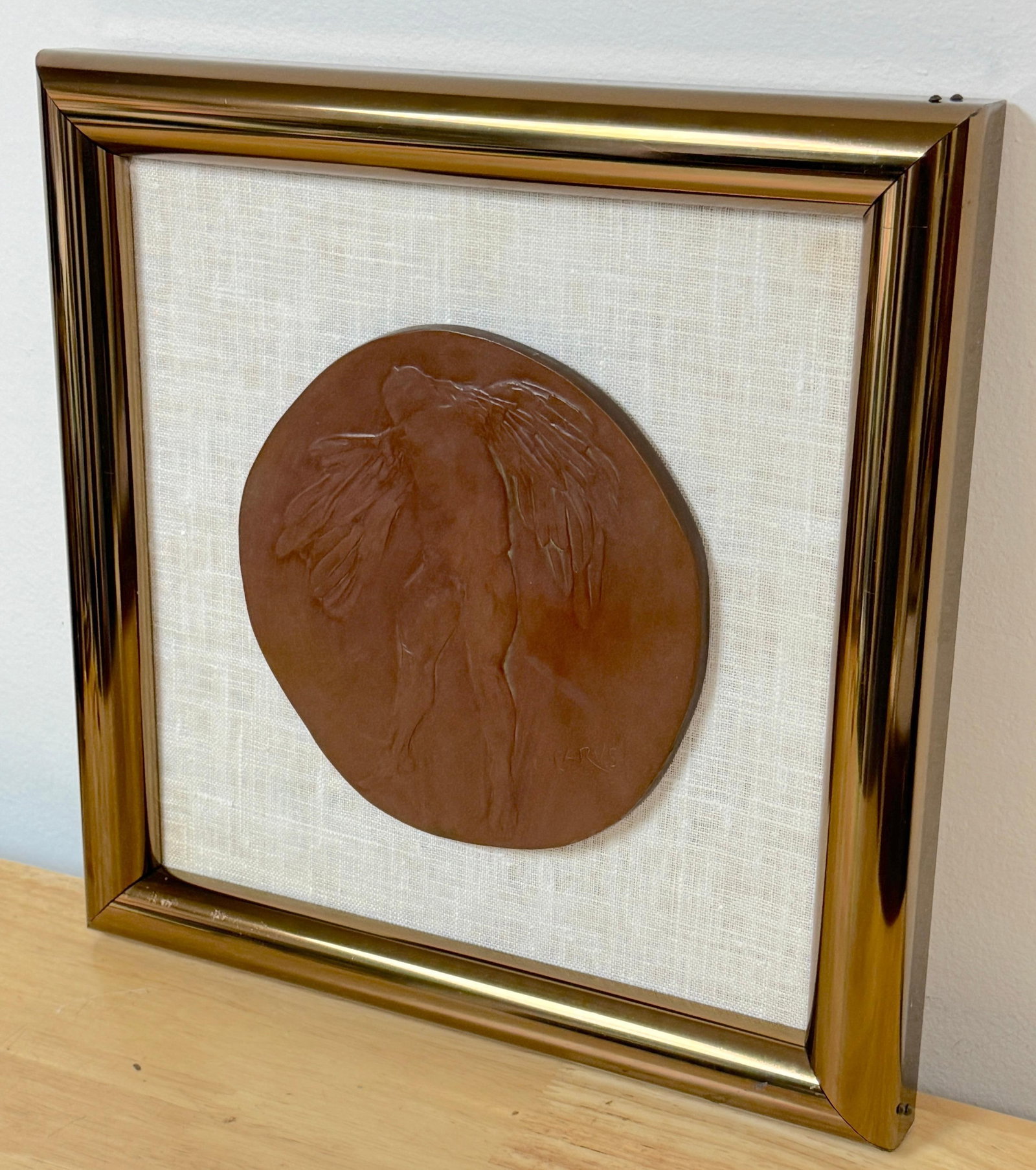 Leonard Baskin, Icarus, Numbered 3/250, Cast Bronze Wall Plaque, 1969 - 6