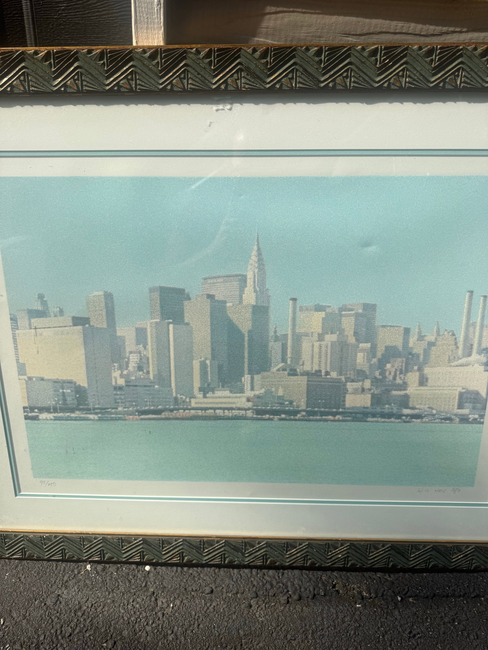 Han Hsiang-Ning 1980 Cityscape Signed Limited Edition Lithograph 29x35 95/250 - 3