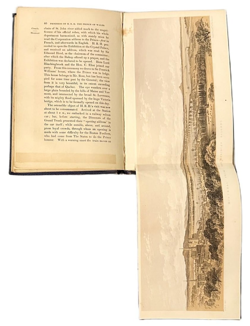 Antique 1st Ed Book: Journal of the Progress of h.r.h. The Prince of Wales Through British North Ame - 6