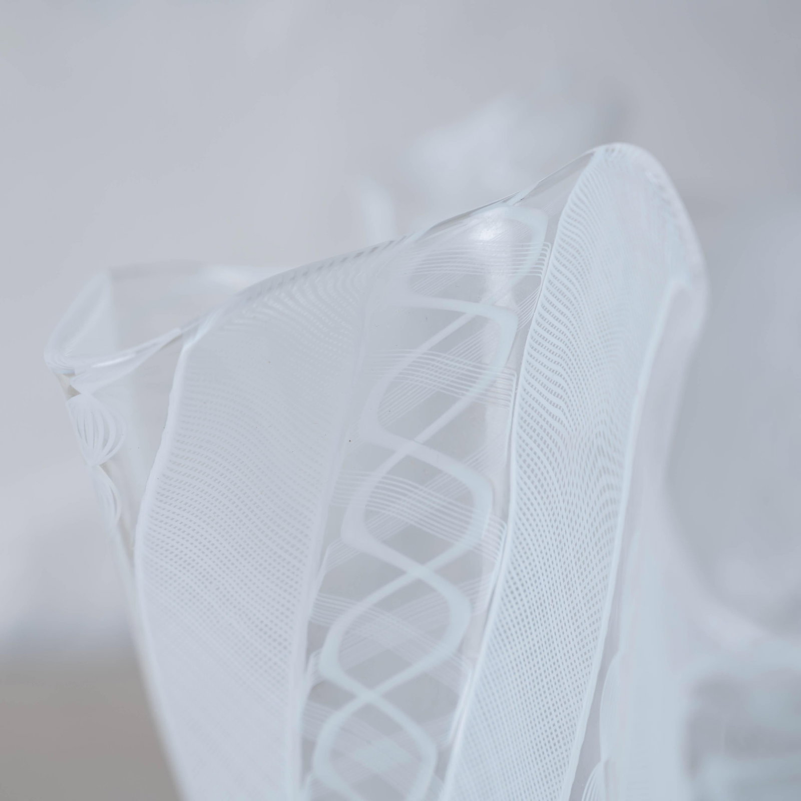 Bianconi Fazzoletto Zanfirico Handkerchief Vase for Venini, 2002 - 5