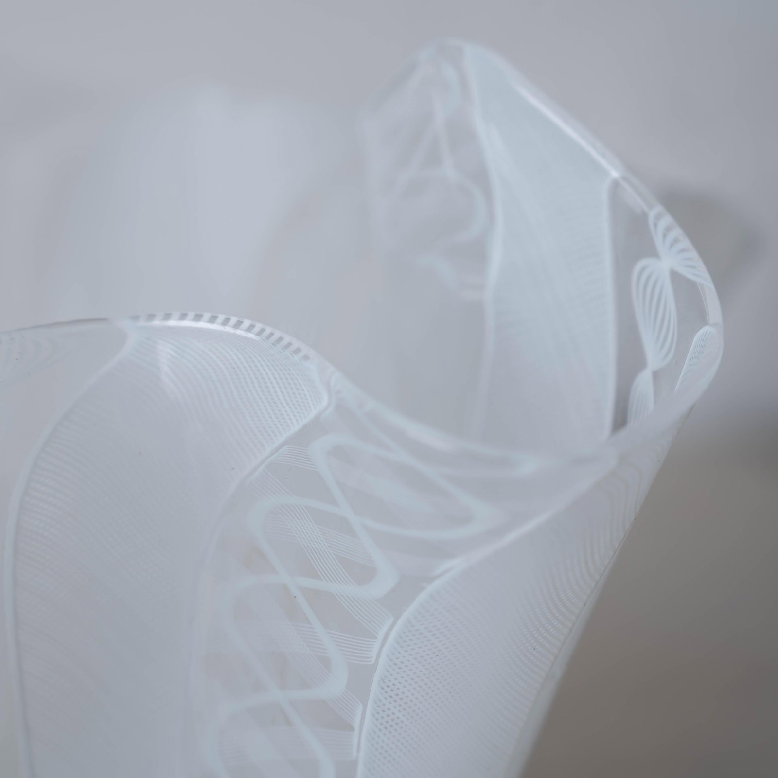 Bianconi Fazzoletto Zanfirico Handkerchief Vase for Venini, 2002 - 6