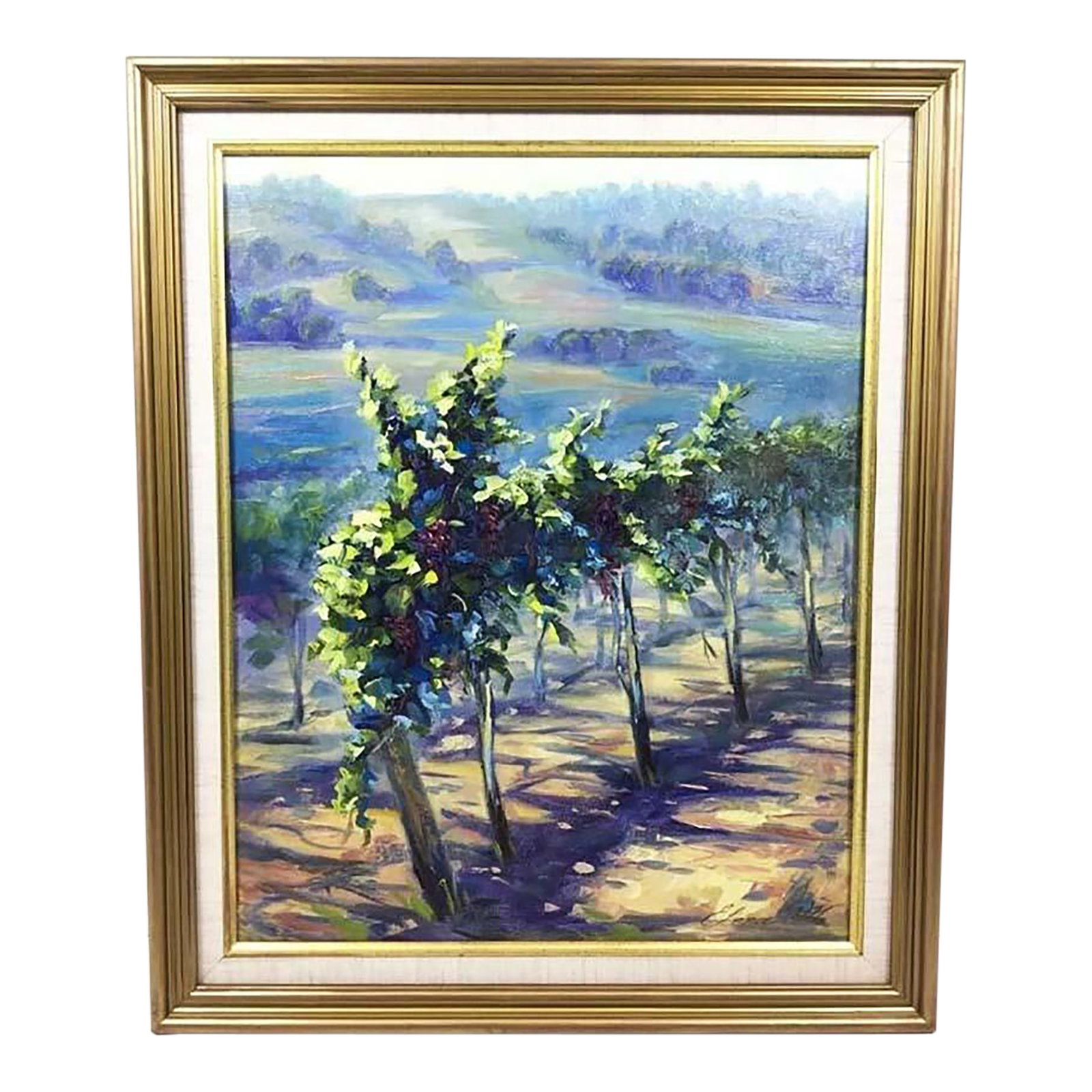 Original Signed Oil Painting "Grape Vine" by Elena Morris (1 of 5)