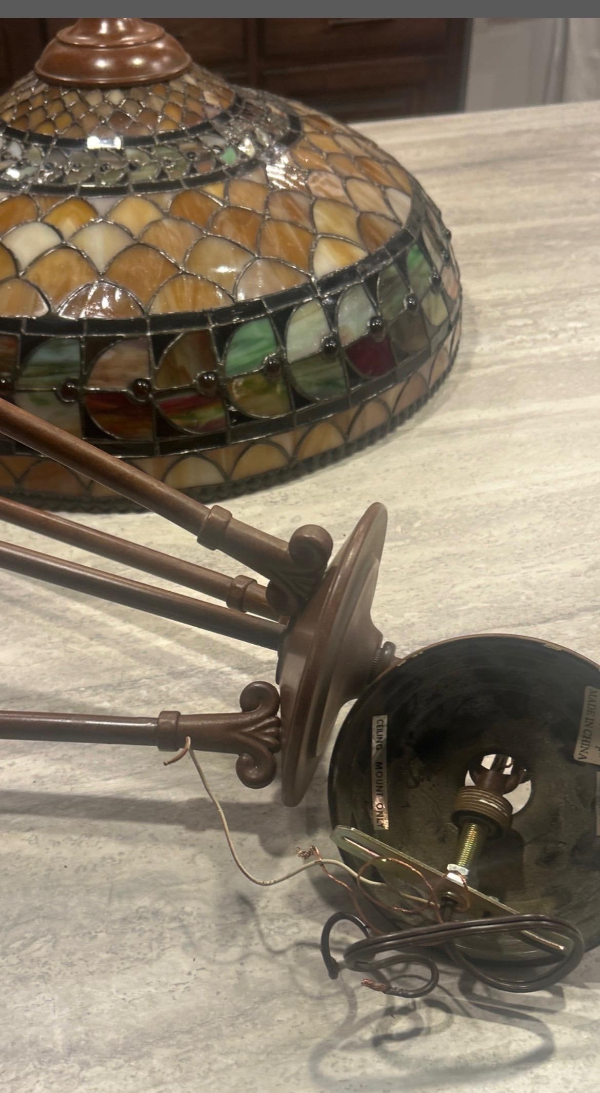 Rare & Beautiful Large 20" Authentic Brass Makers Mark Qouizel Collectables "Inglenook"Design - 6