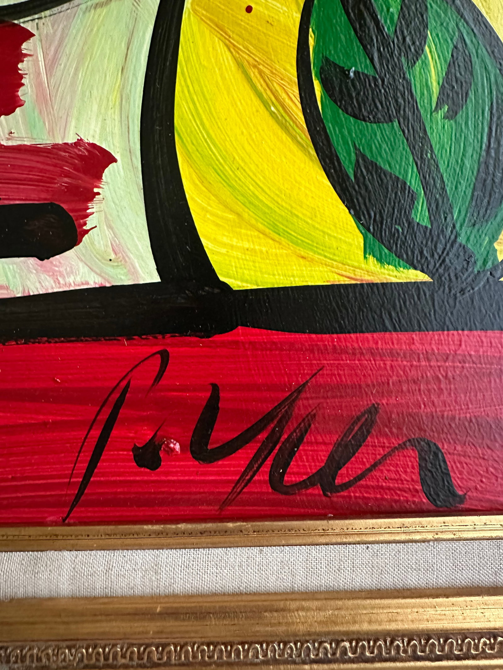 Titled Peter Keil Painting "For My Friend Pablo Picasso" - 3