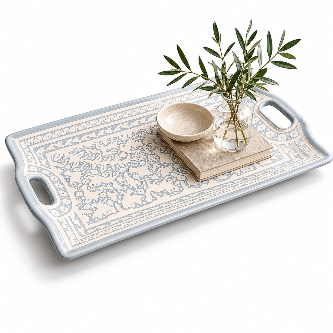 Large "Hummingbird" Decorative Tray, Lacquered Wood, Ensamble Artesano, 2024 - 2