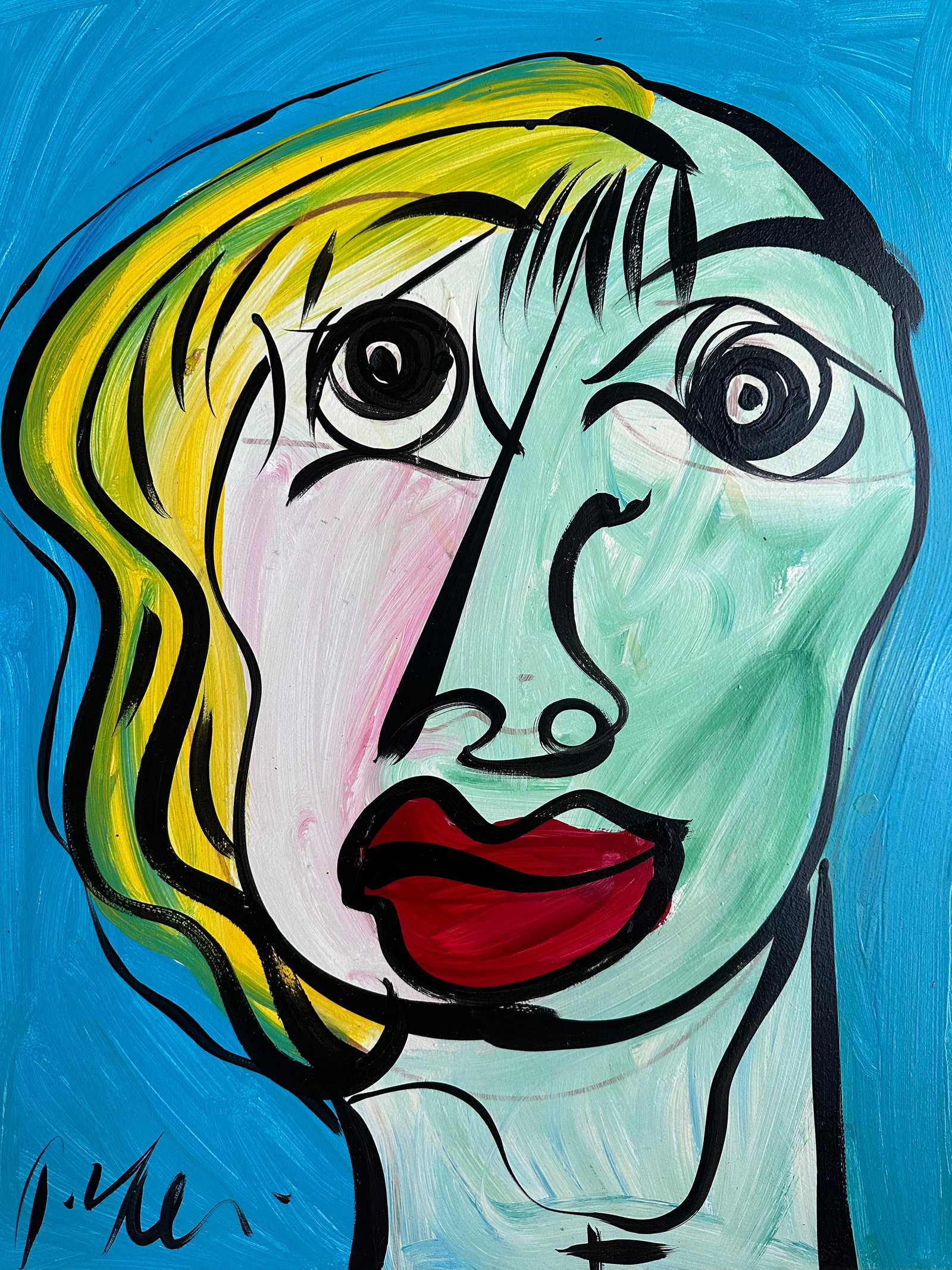 Peter Keil Painting Titled "My Friend Pablo Picasso" - 2