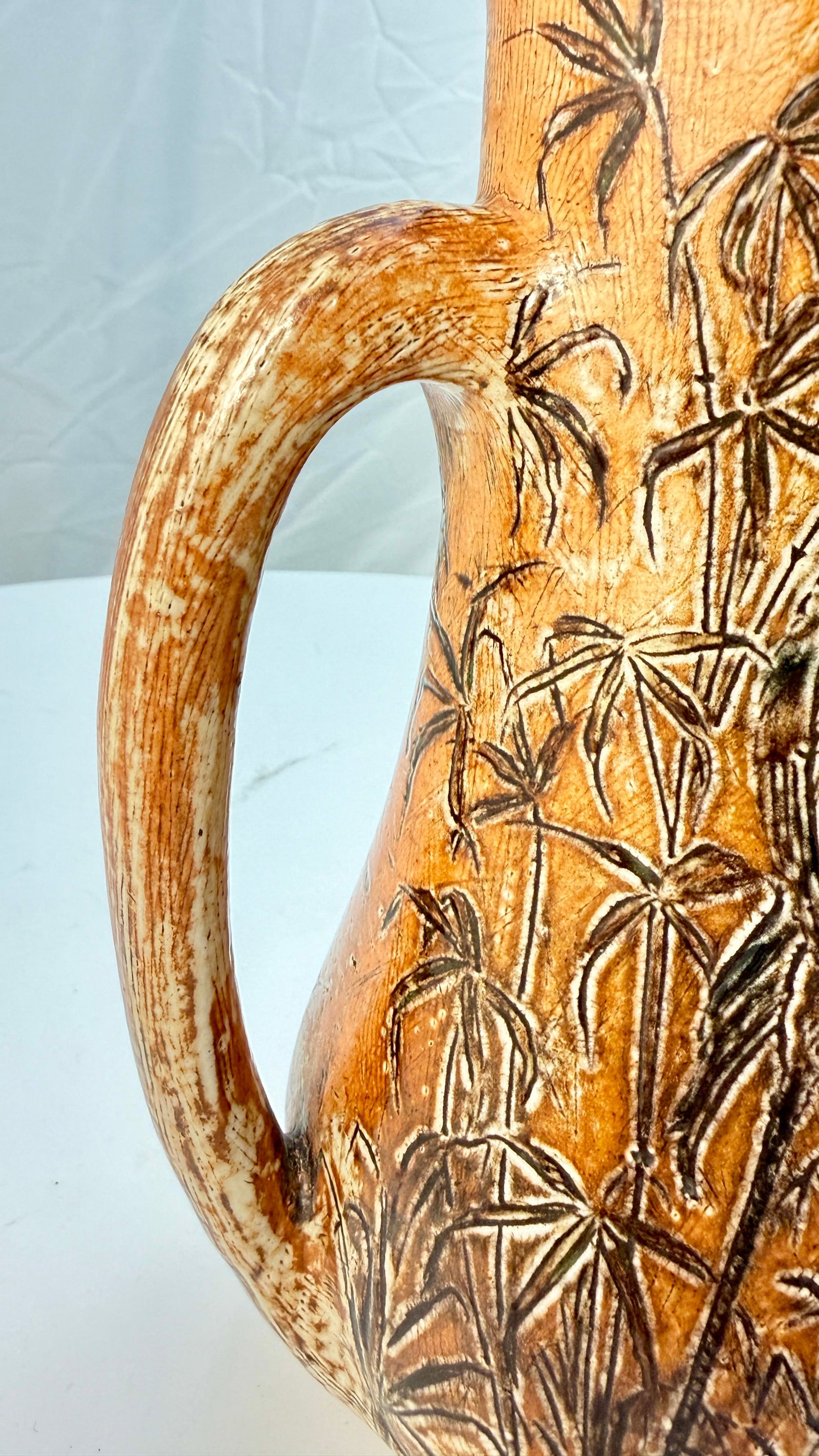 Rare 1893 Martin Brothers London & Southall Pottery Pitcher Wally Birds - 14