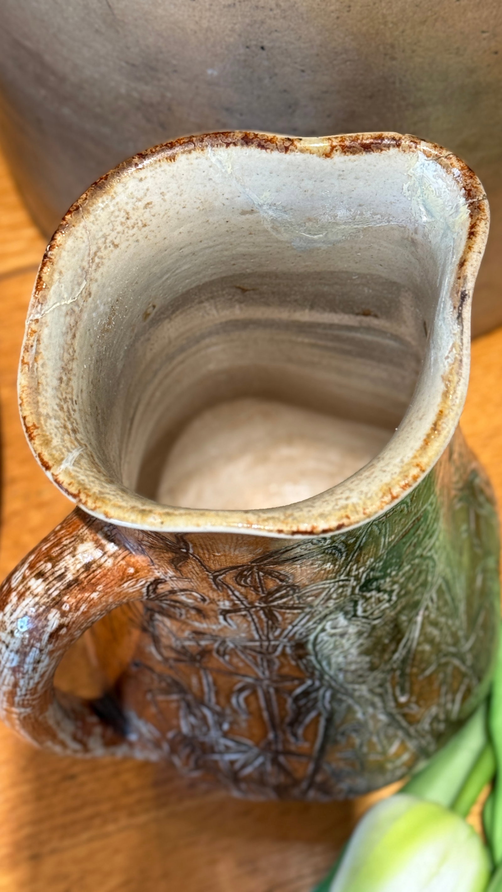 Rare 1893 Martin Brothers London & Southall Pottery Pitcher Wally Birds - 5