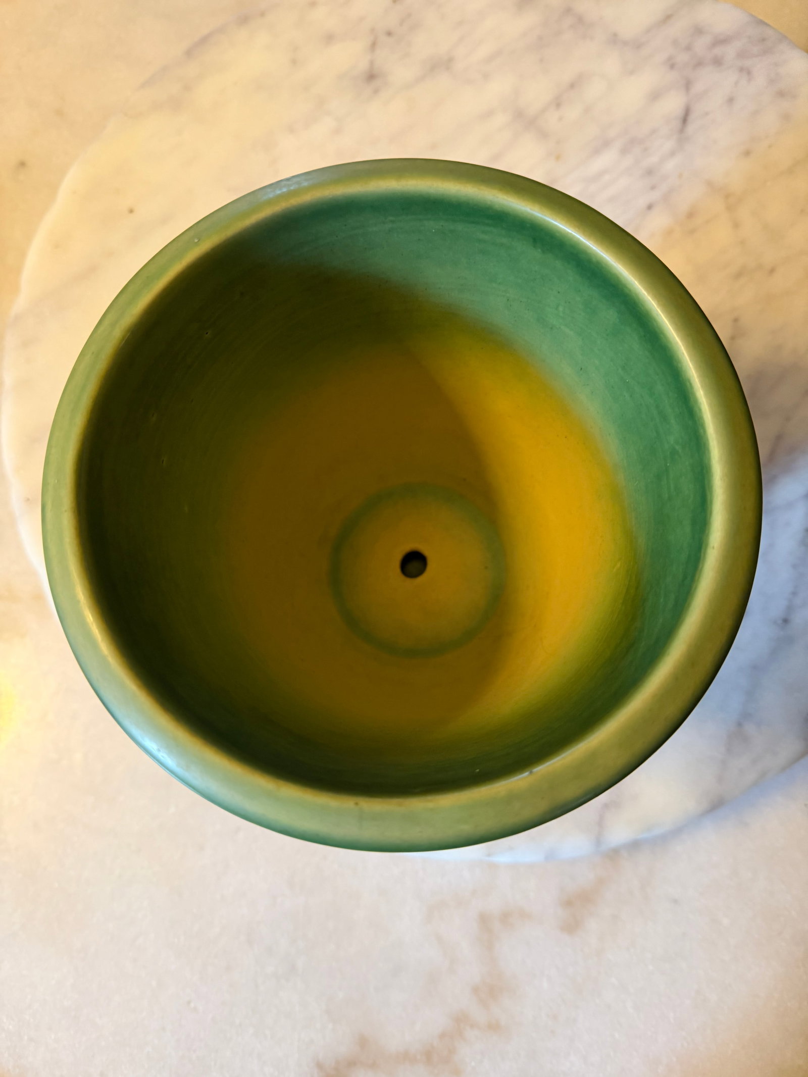 Roseville Snowberry Green 1947 Vintage Art Pottery Flower Pot Planter 1ps-5 - 7
