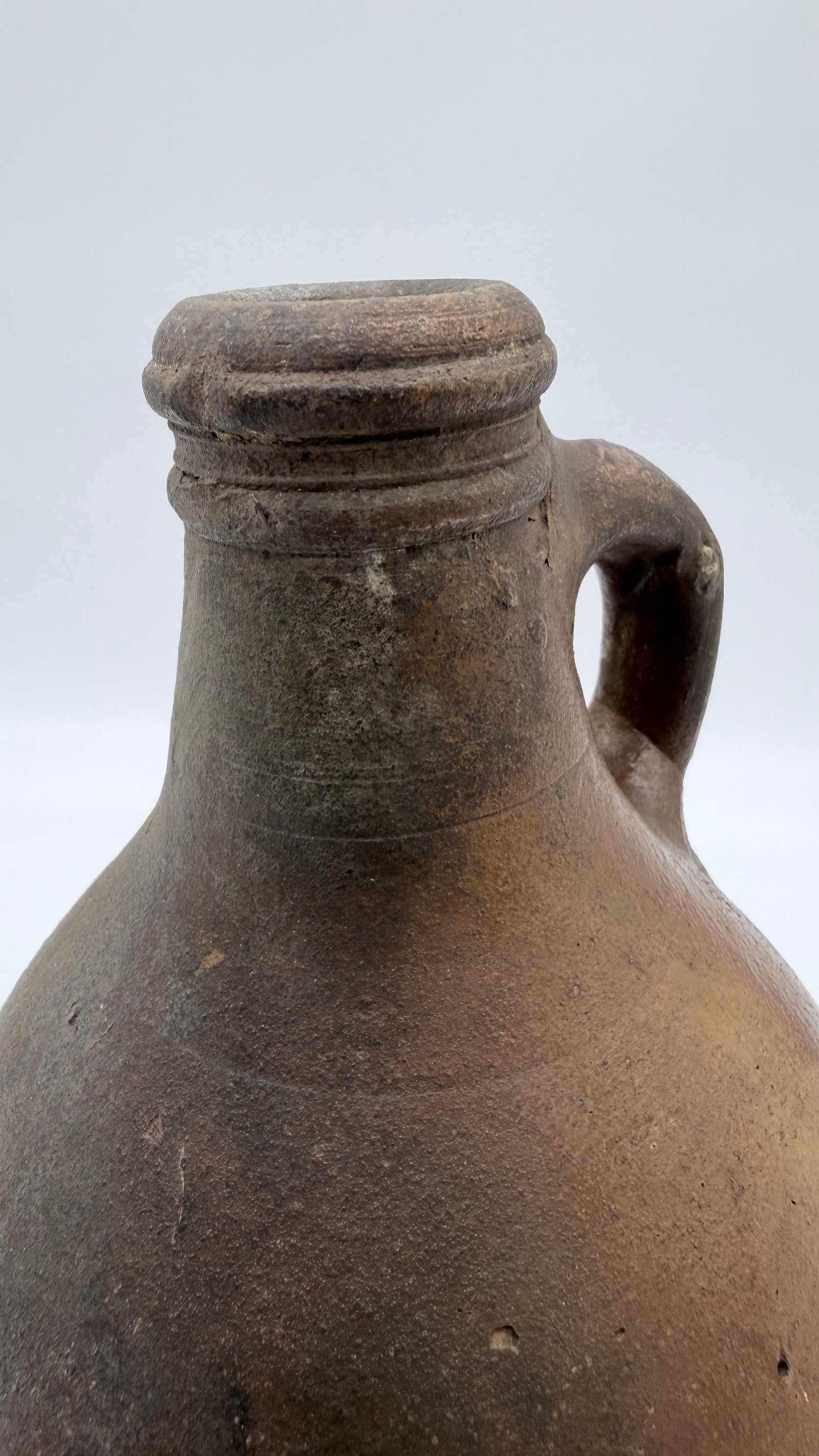 17th-Century German Bartmann (Bellarmine) Stoneware Jug "” Excavated at the World Trade Center - 4