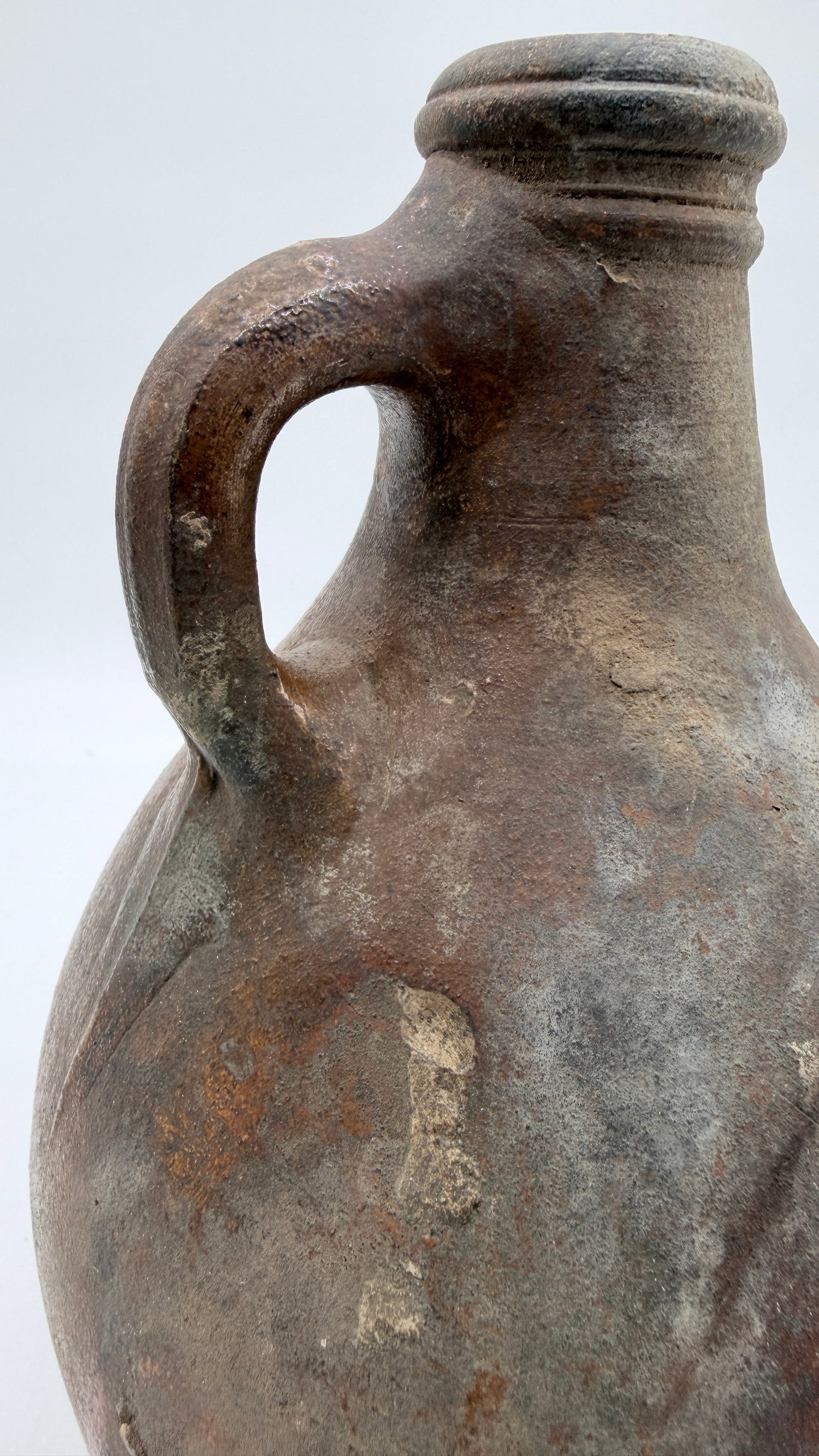 17th-Century German Bartmann (Bellarmine) Stoneware Jug "” Excavated at the World Trade Center - 6
