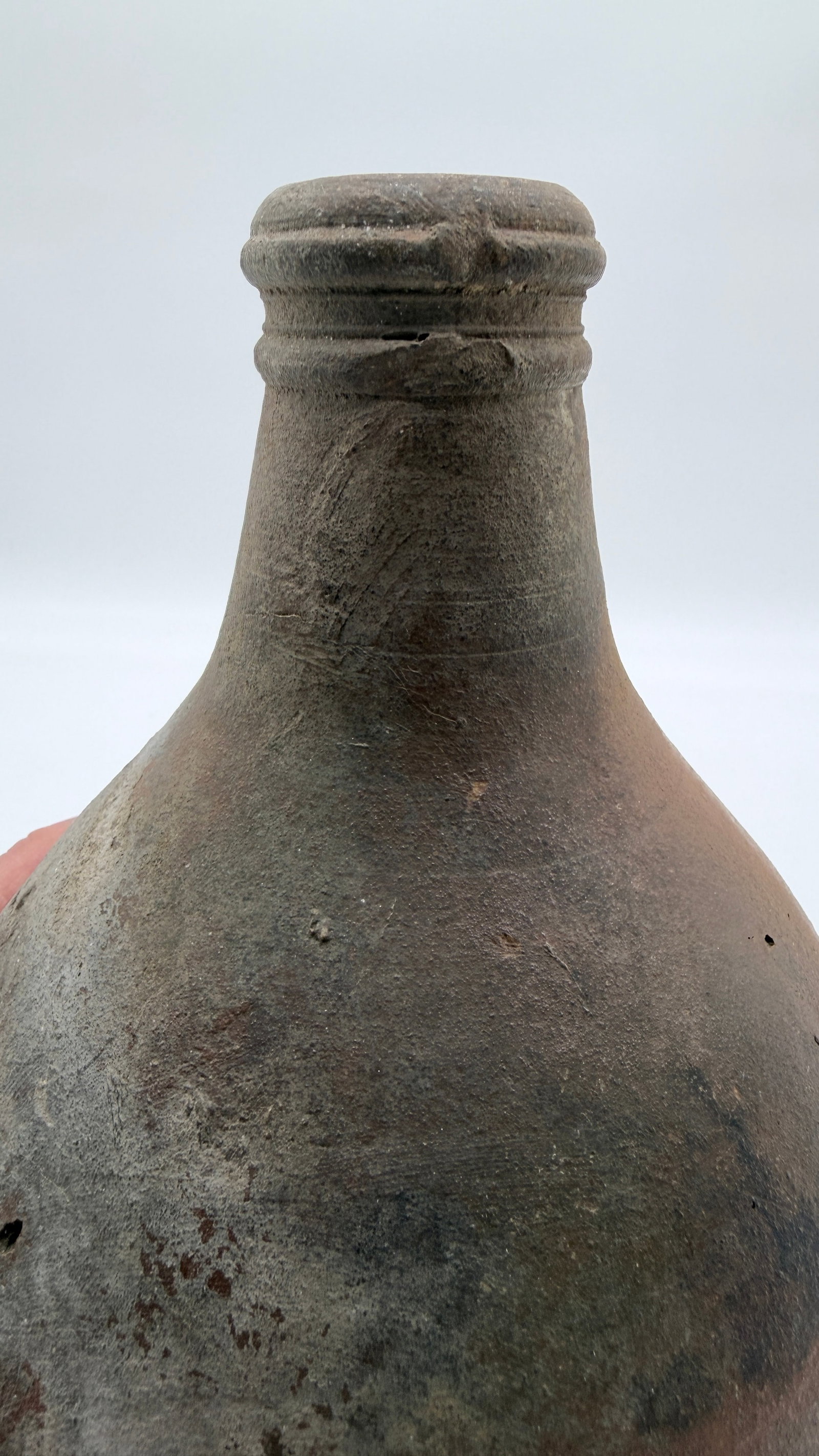 17th-Century German Bartmann (Bellarmine) Stoneware Jug "” Excavated at the World Trade Center - 9