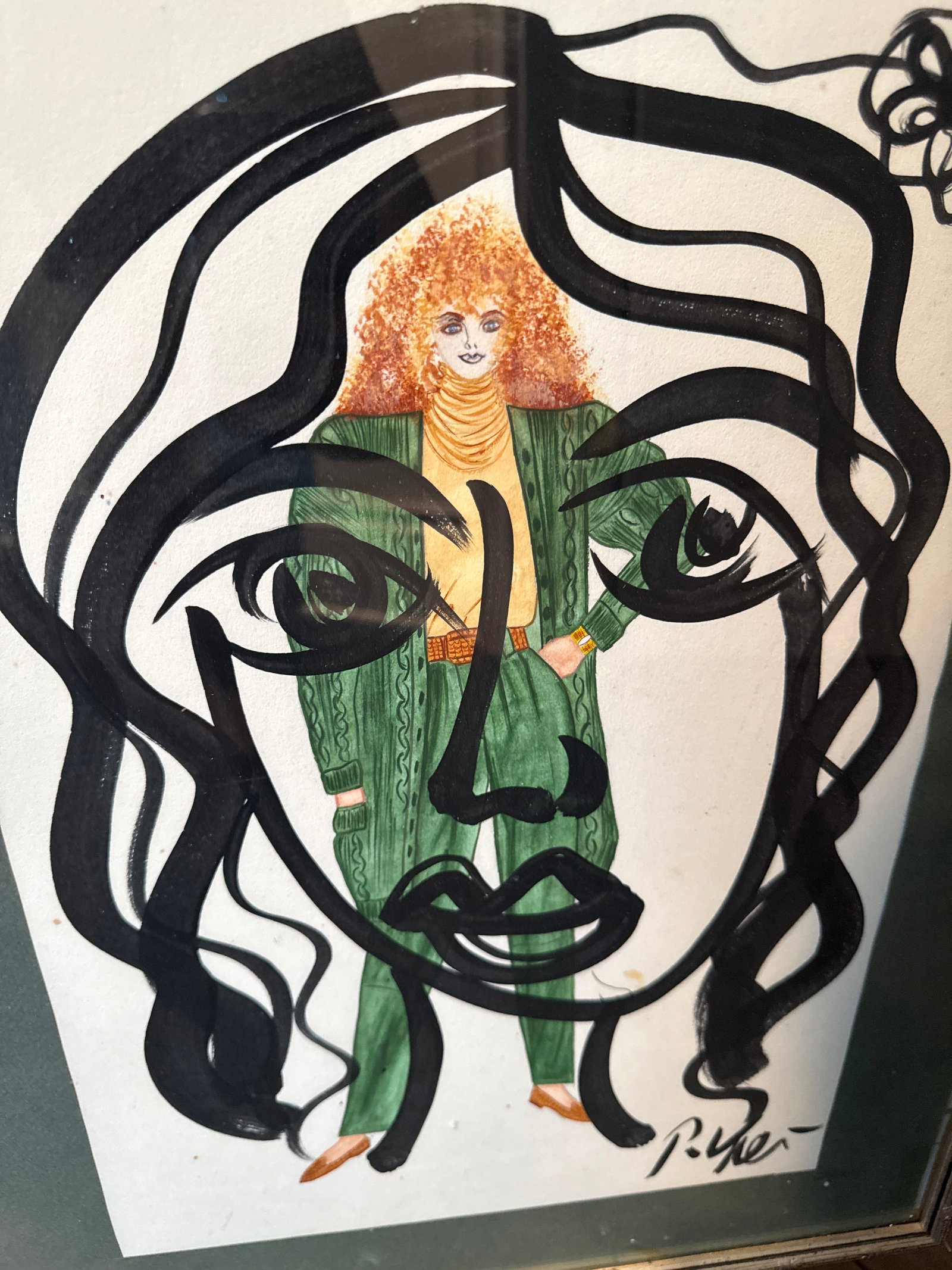 1970s Original Peter Robert Keil Fashion Painting - 6