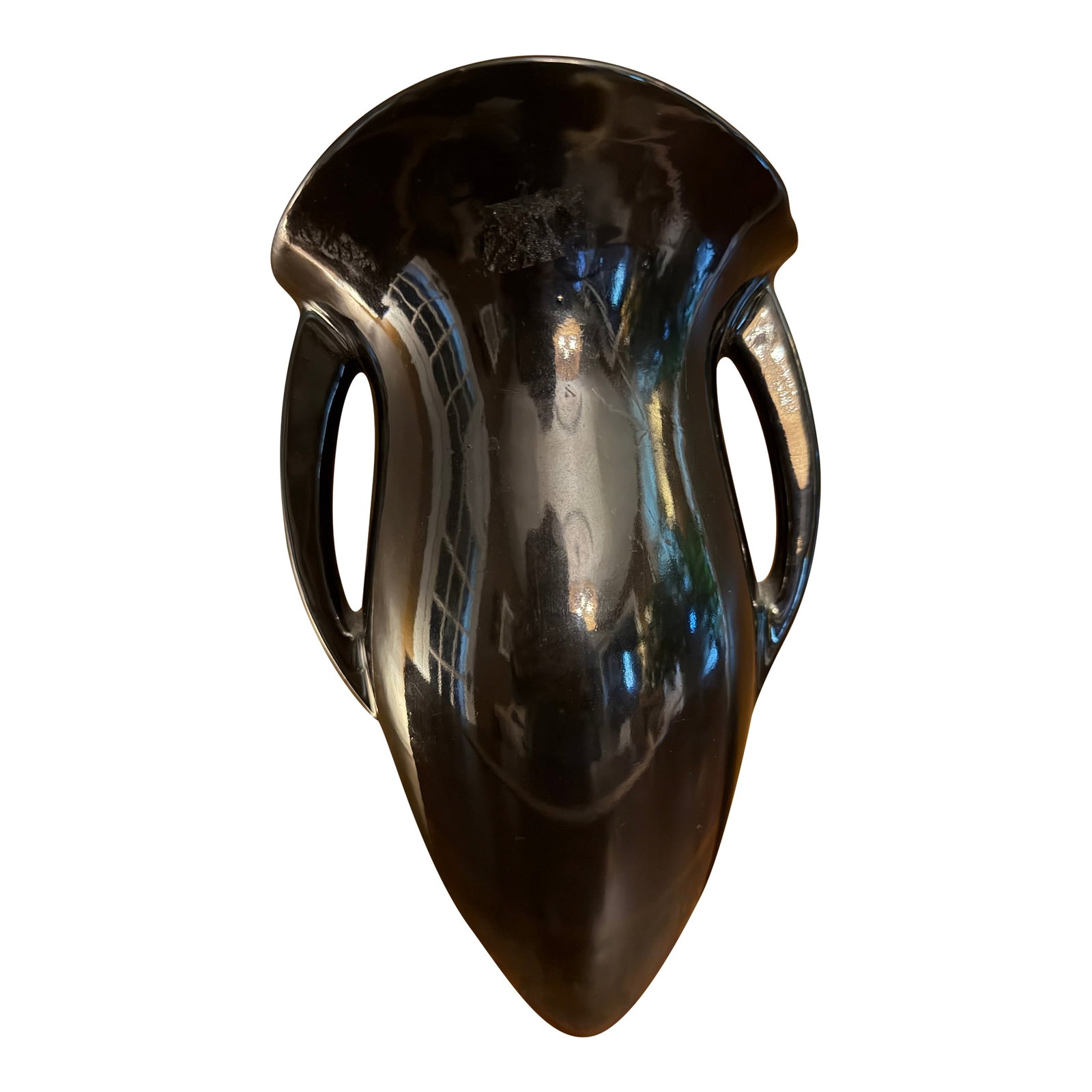 Antique Roseville Rosecraft Colors 1920 Art Pottery Black Wall Pocket 1237-10: This Antique Roseville Rosecraft Colors 1920 Art Pottery Black Wall Pocket 1237-10 is a vintage piece from the early 20th century, specifically manufactured in North America in 1920. Made of clay