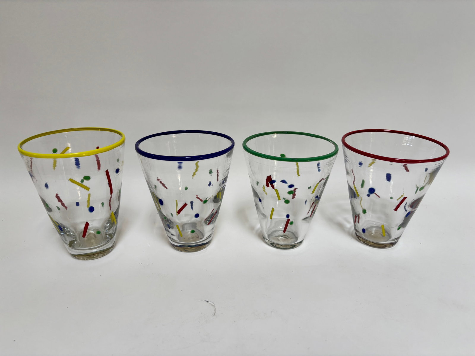 John Burchetta Set of 4 Hand Blown Murano Glass Tumblers, 1995 - 3
