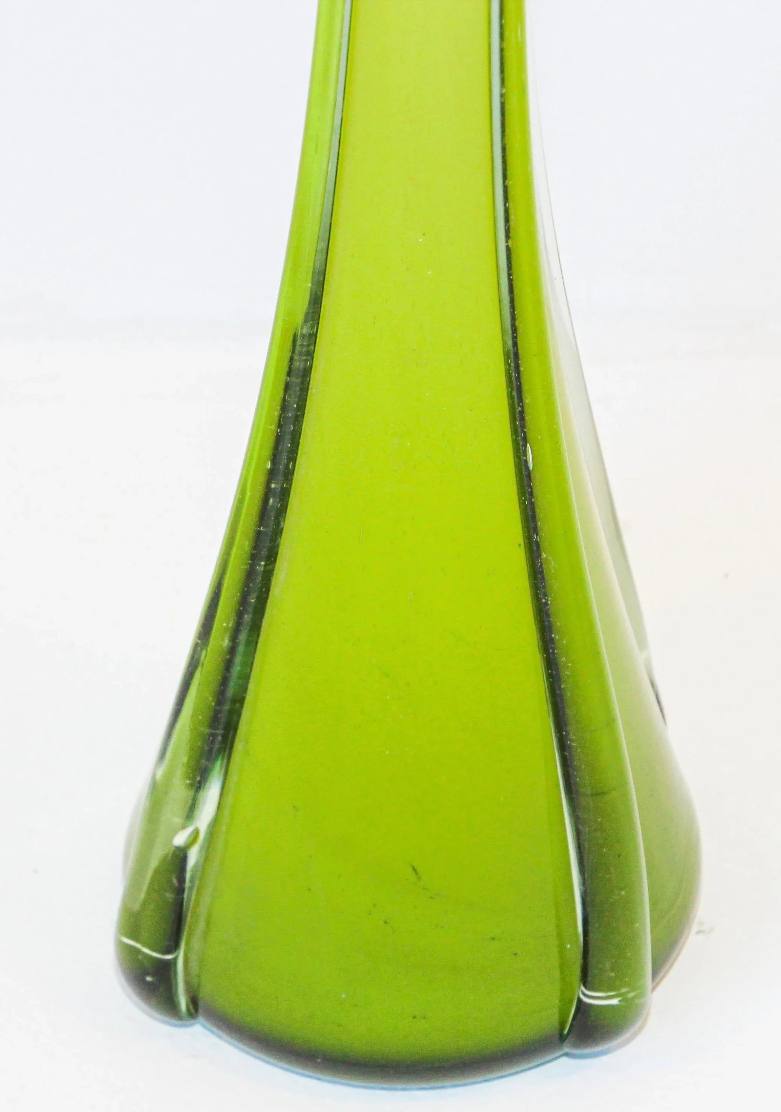 Italian Murano Handblown Art Glass Vase Sculpture Long Neck - 7
