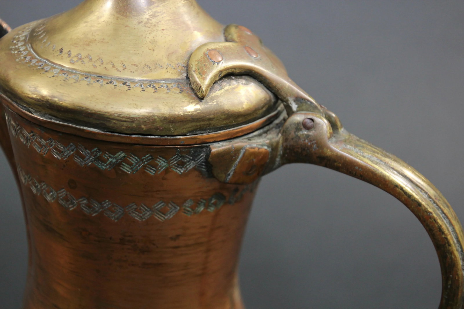 Antique Middle Eastern Dallah Arabic Coffee Pot - 10