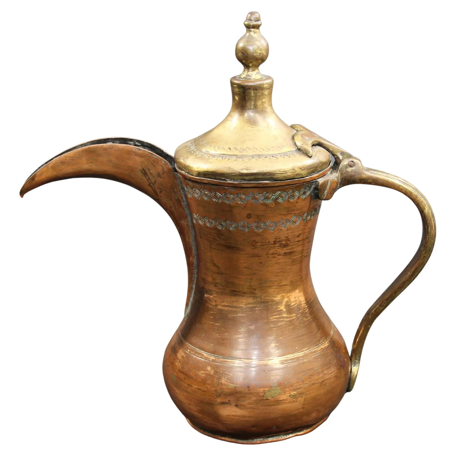 Antique Middle Eastern Dallah Arabic Coffee Pot - 13