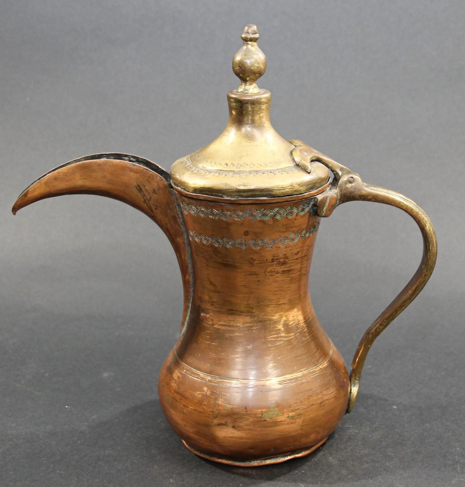 Antique Middle Eastern Dallah Arabic Coffee Pot - 6