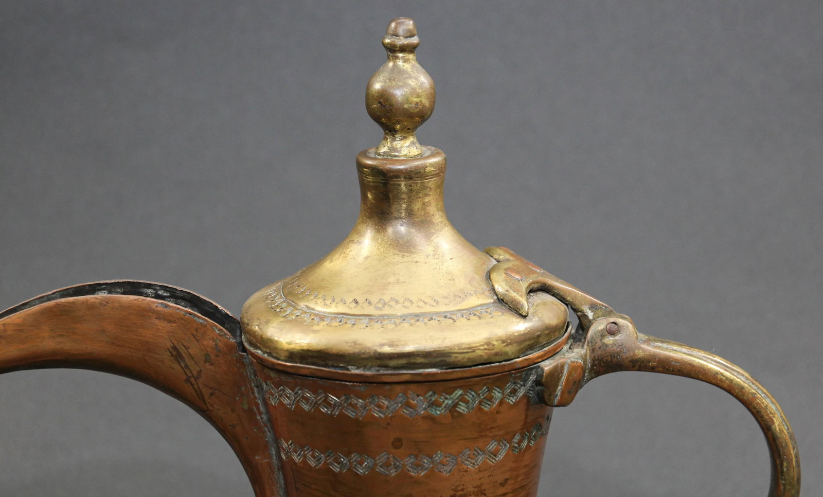 Antique Middle Eastern Dallah Arabic Coffee Pot - 7
