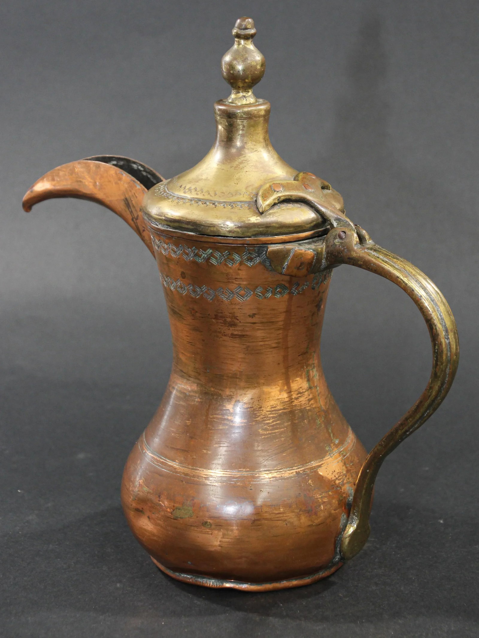 Antique Middle Eastern Dallah Arabic Coffee Pot - 8