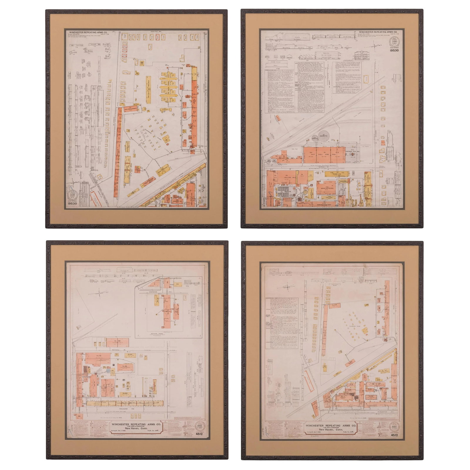 Winchester Repeating Arms Company Factory Survey, C.1899 - Set of 4 - 12