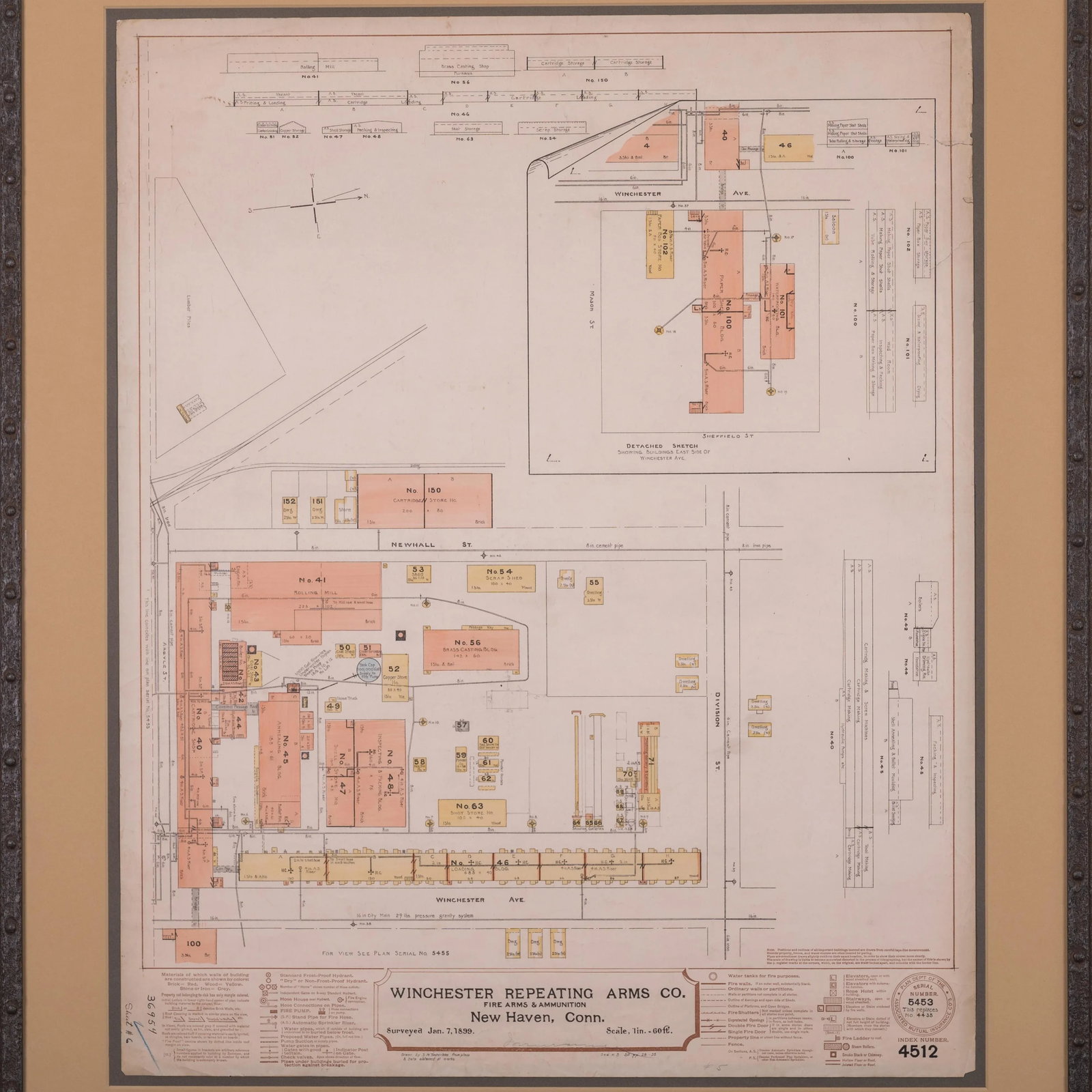 Winchester Repeating Arms Company Factory Survey, C.1899 - Set of 4 - 6