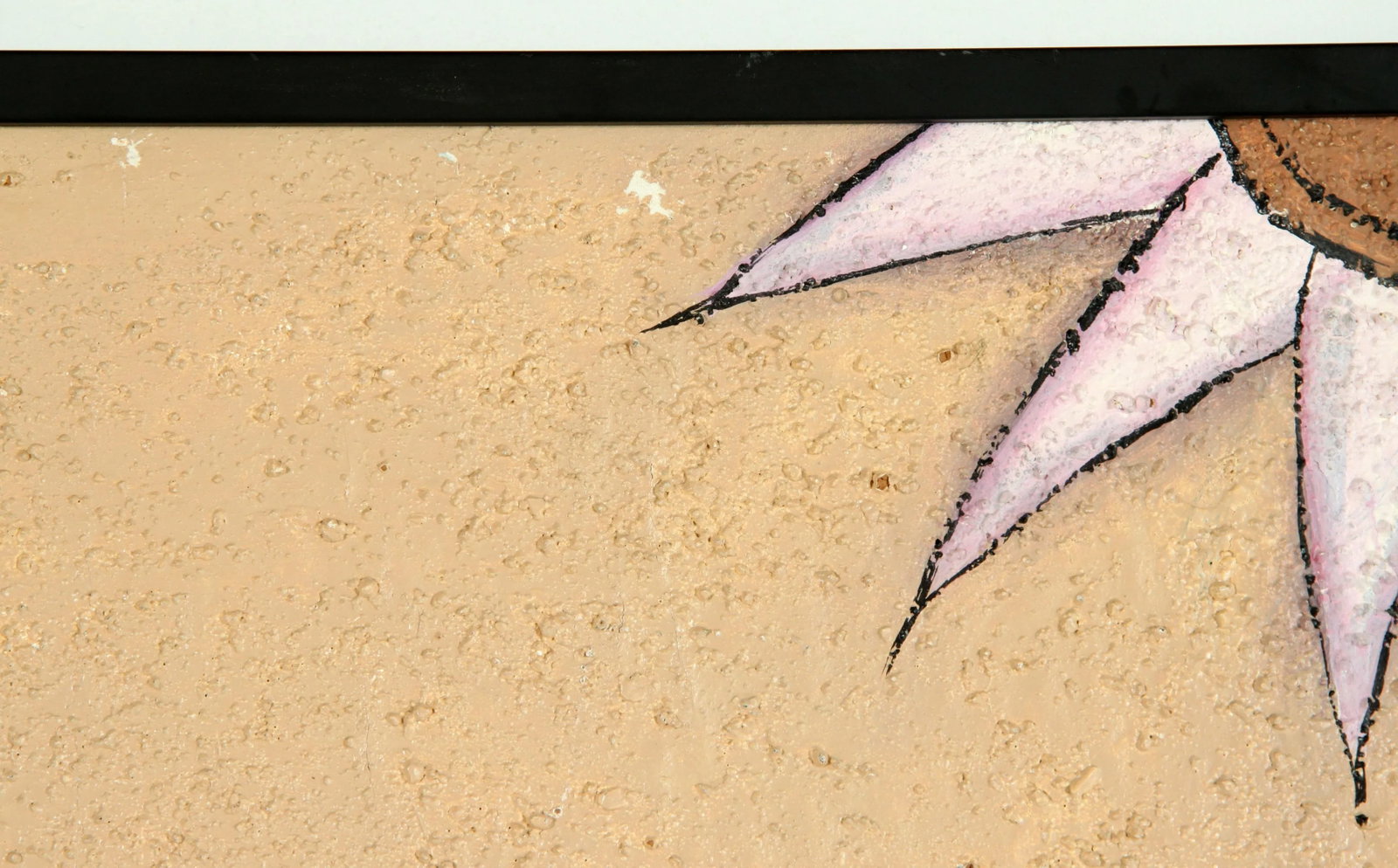 1980's Postmodern Acrylic on Board Painting of Faces - 8