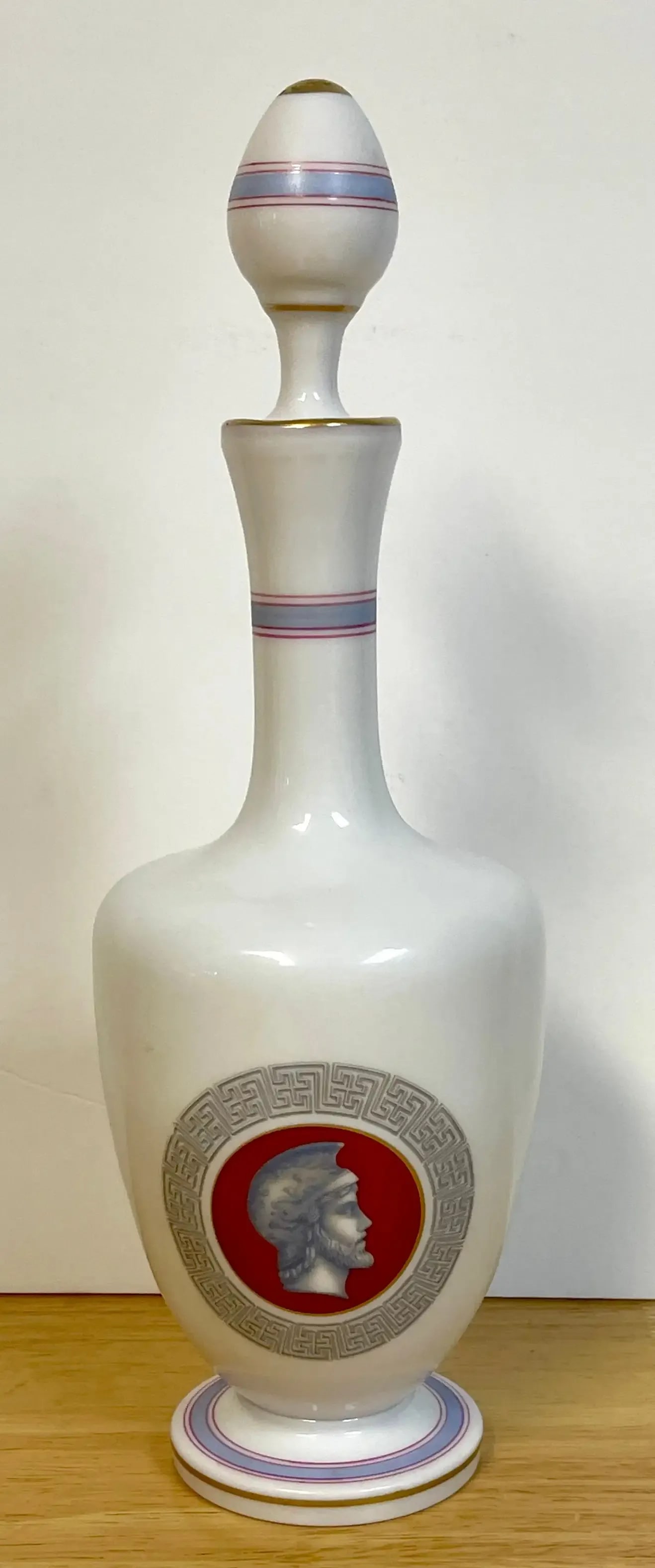 19th C French Opaline Grand Tour Greco-Roman Portrait Decanter - 10