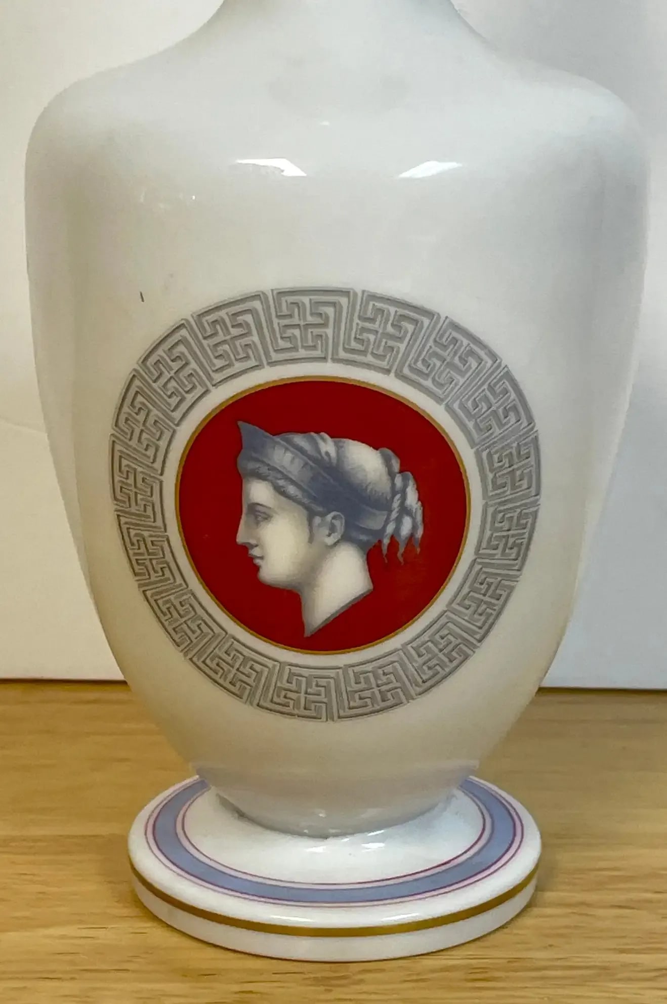 19th C French Opaline Grand Tour Greco-Roman Portrait Decanter - 11