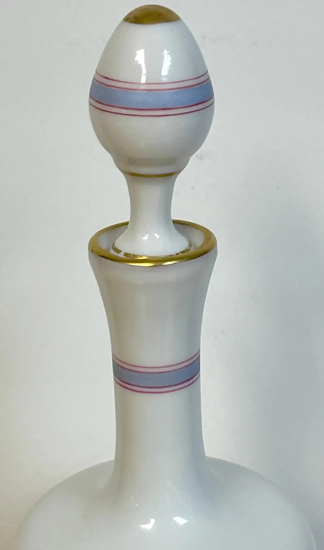 19th C French Opaline Grand Tour Greco-Roman Portrait Decanter - 4