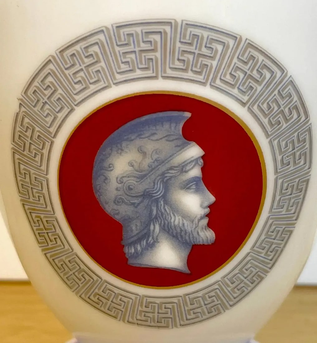 19th C French Opaline Grand Tour Greco-Roman Portrait Decanter - 5