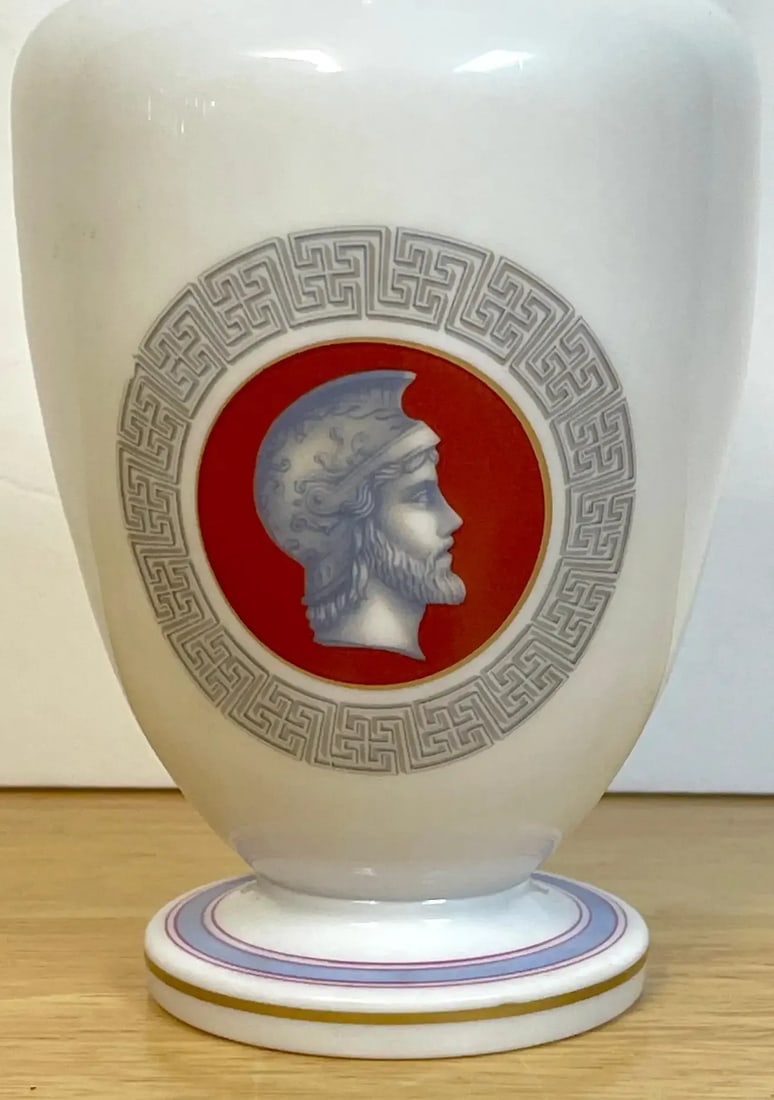 19th C French Opaline Grand Tour Greco-Roman Portrait Decanter - 7