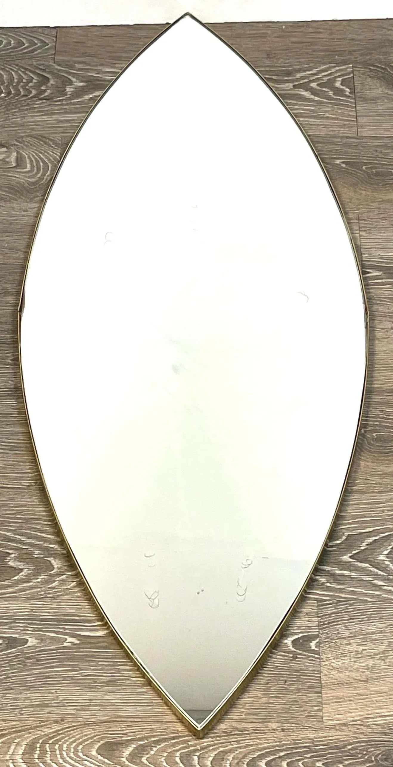 Mid 20th Century Italian Mid-Century Brass Eye Motif / Ellipsis Points Mirror, 1950s - 11