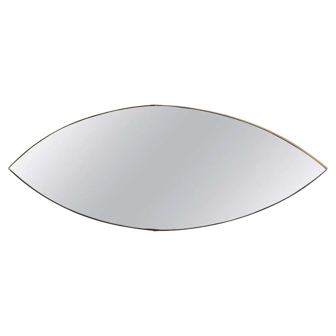 Mid 20th Century Italian Mid-Century Brass Eye Motif / Ellipsis Points Mirror, 1950s - 13
