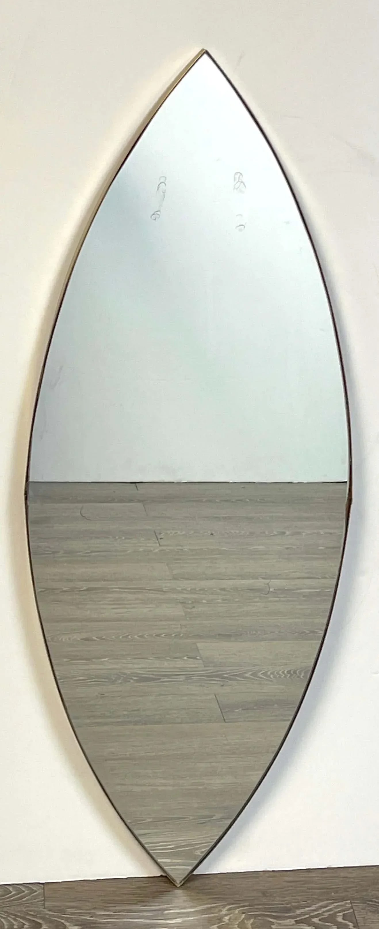 Mid 20th Century Italian Mid-Century Brass Eye Motif / Ellipsis Points Mirror, 1950s - 5
