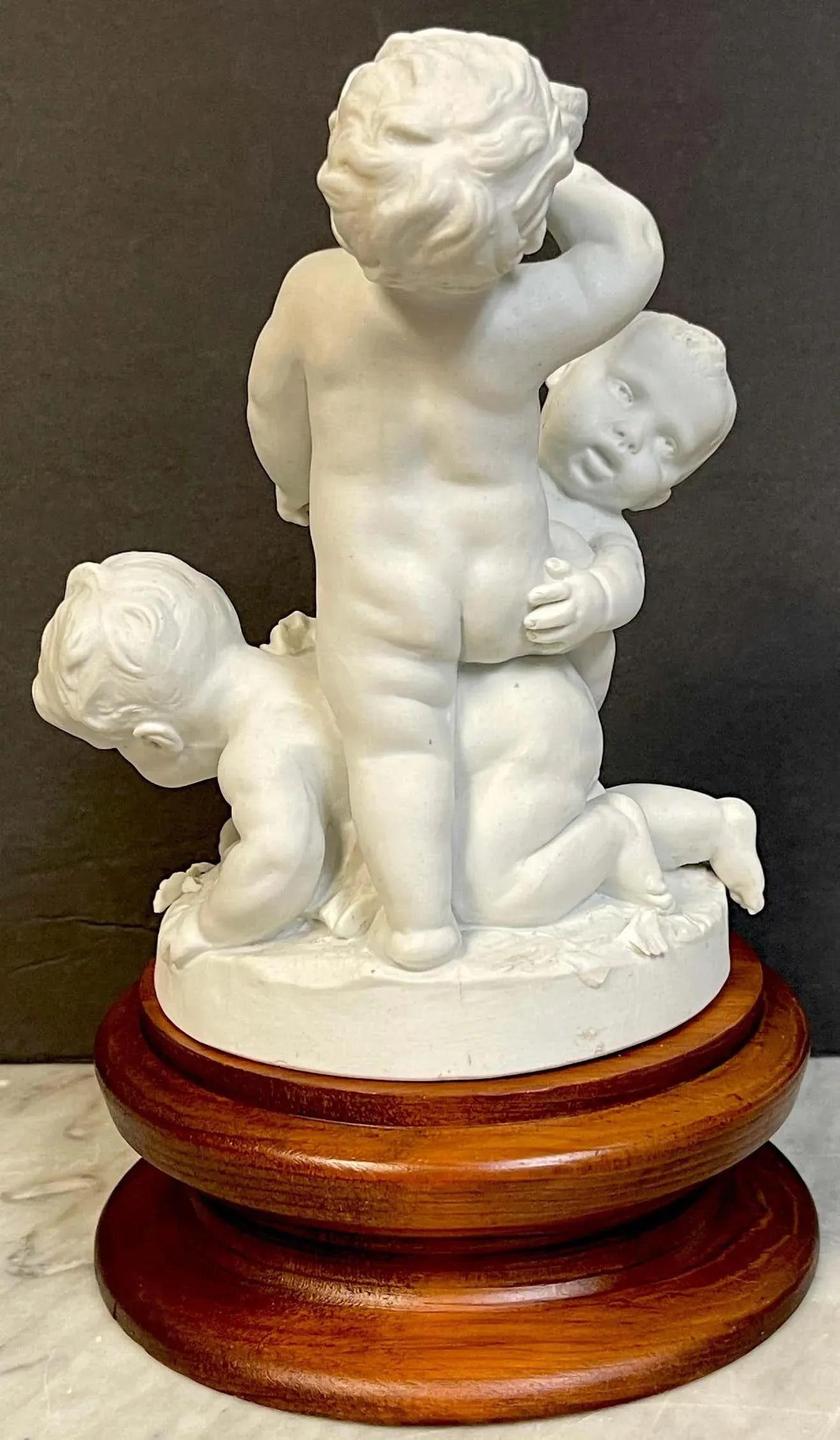 19th Century Sevres Biscuit Group of Three Frolicking Puttos - 10